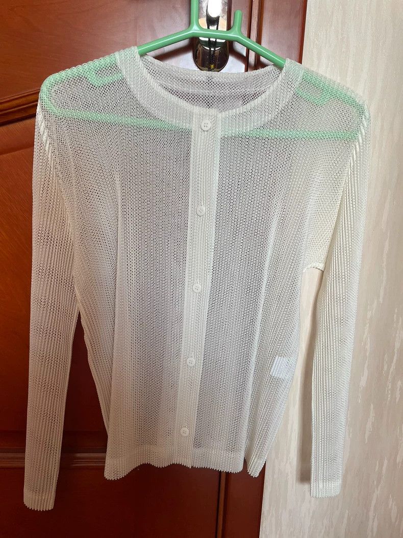 Issey Miyake issey miyake size:3 Pleated button cardigan Size XXS / US 00 / IT 34 - 2 Thumbnail