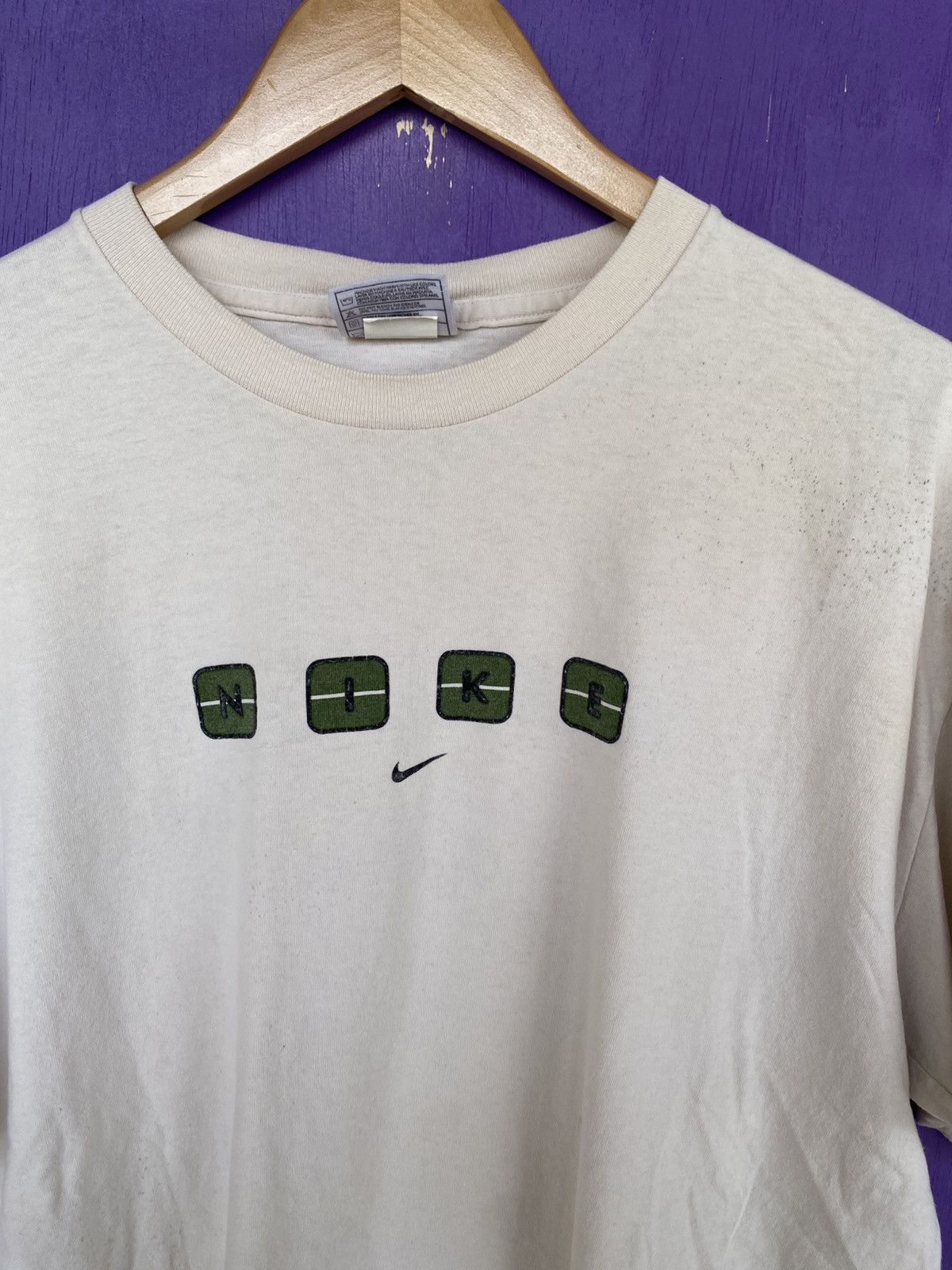 Nike Vintage 90s Nike simple squares logo t-shirt Size US L / EU 52-54 / 3 - 3 Thumbnail