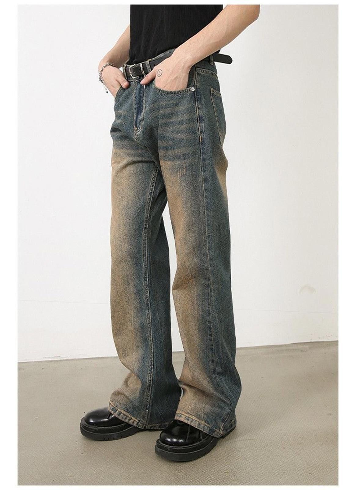 Jean Faded Gradient Wash Denim Jeans Size US 30 / EU 46 - 6 Thumbnail