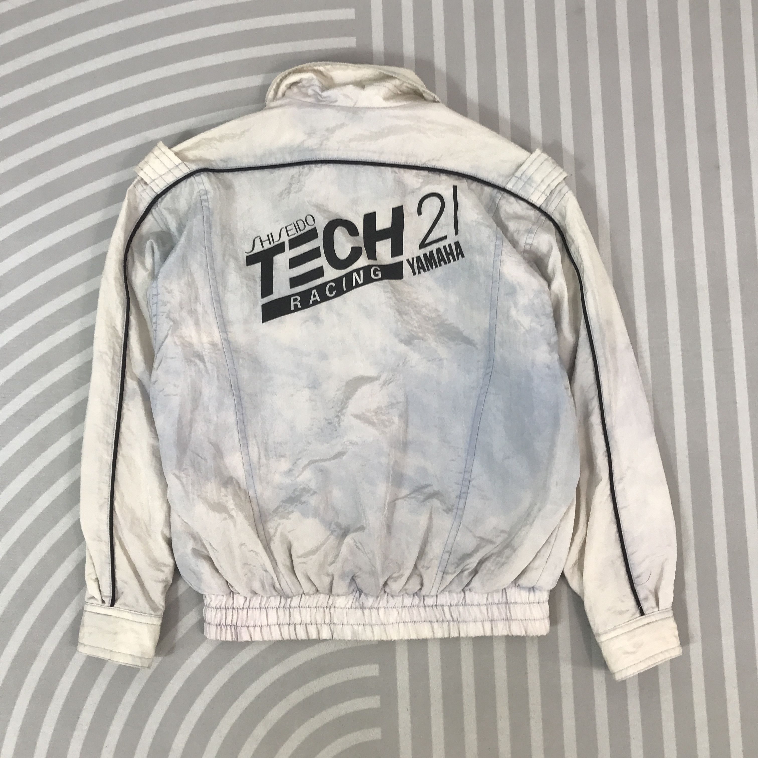Vintage × Yamaha Vintage Yamaha Shiseido Tech 21 Racing Acid wash Jacket Size US L / EU 52-54 / 3 - 1 Thumbnail