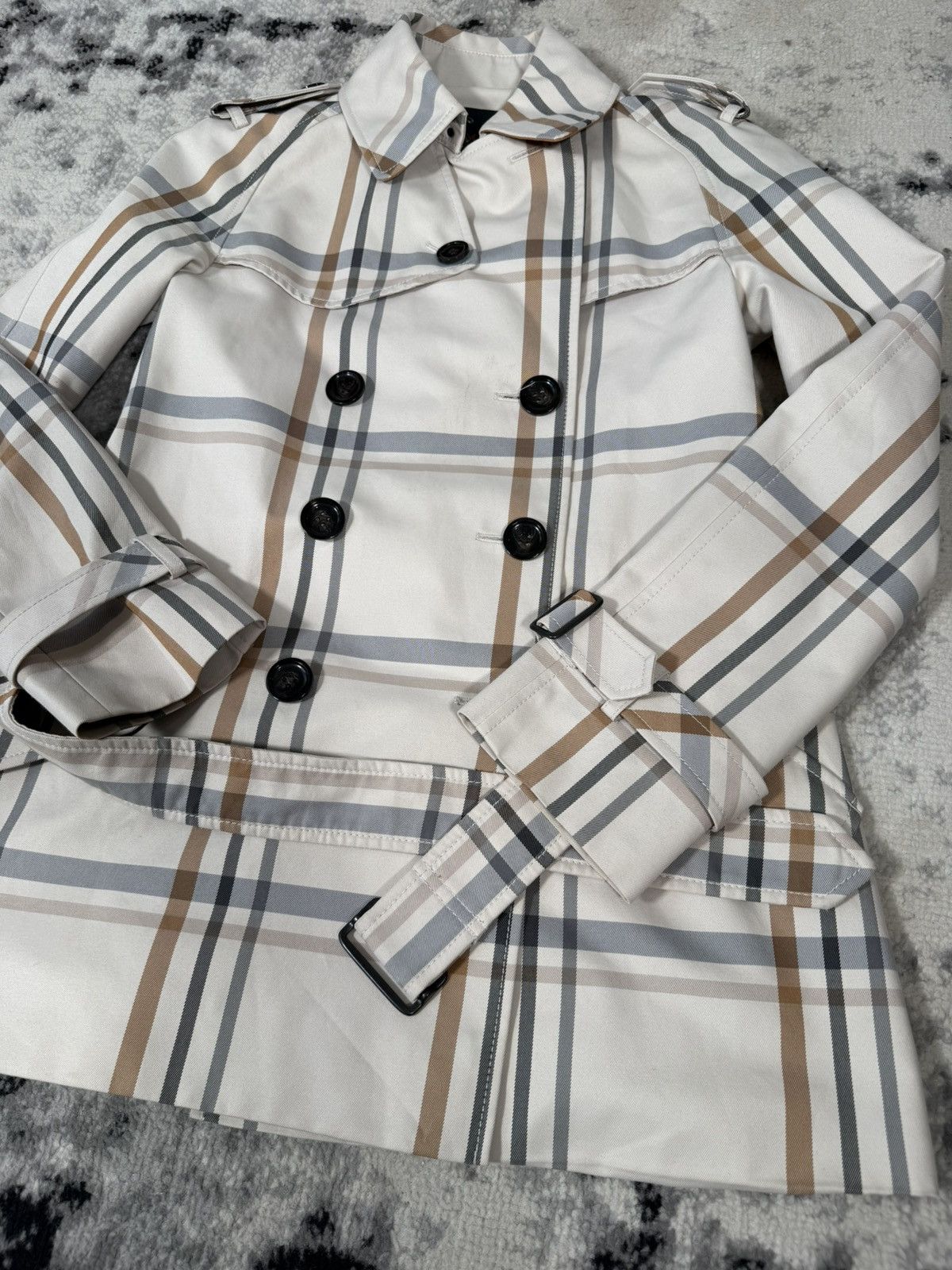 Coach Coach Plaid Trench Coat Jacket Size XS / US 0-2 / IT 36-38 - 5 Thumbnail