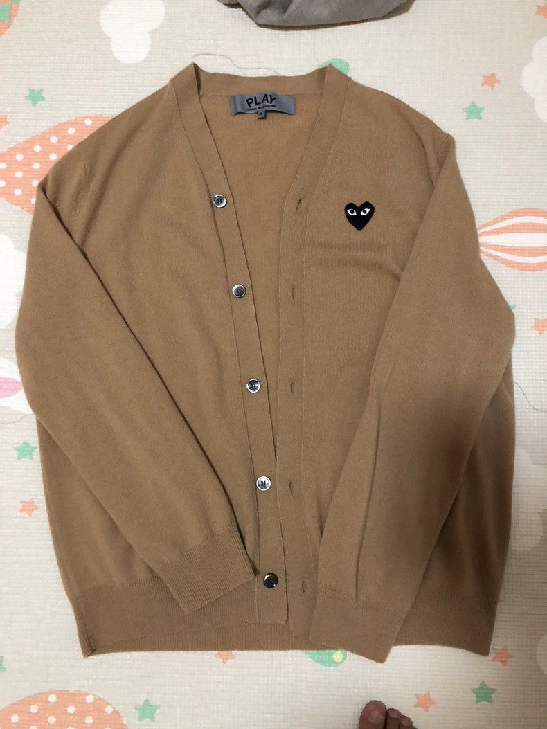 Comme des Garcons Comme Des Garcons Camel wool cardigan Size S / US 4 / IT 40 - 1 Thumbnail
