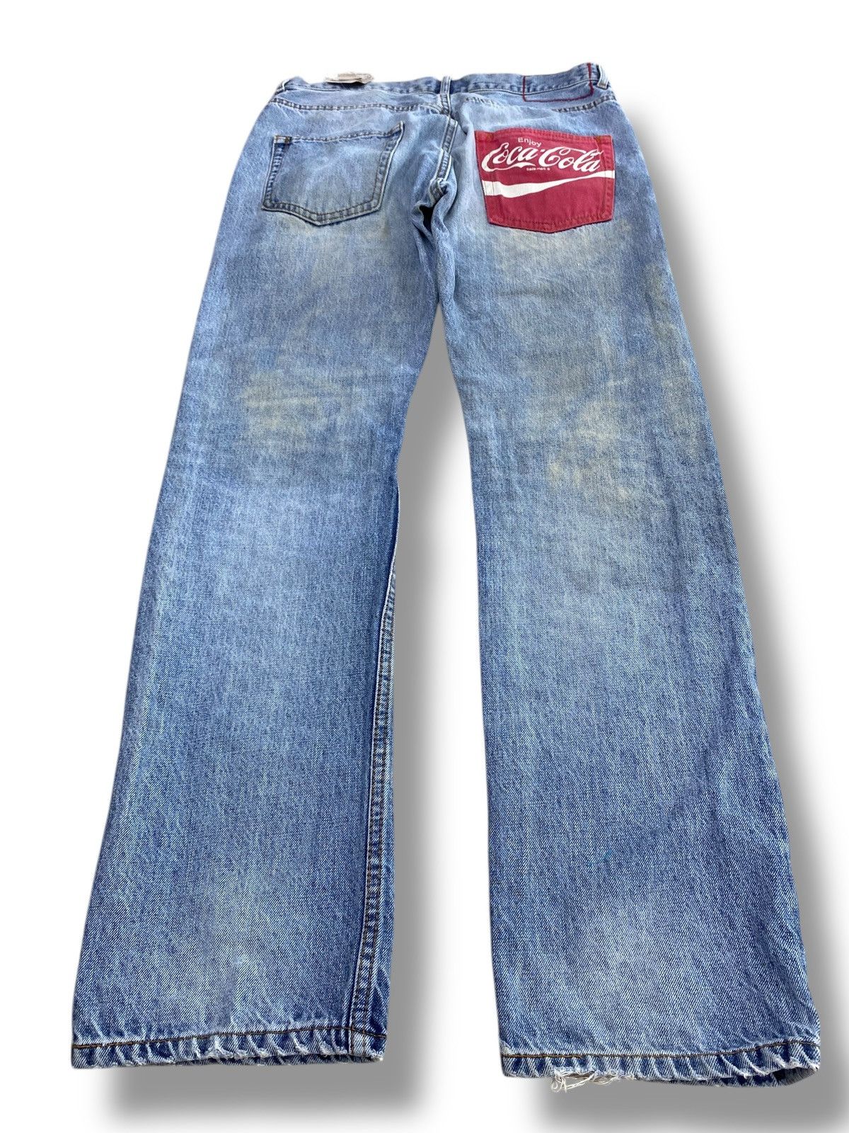 Tommy Hilfiger Tommy Hilfiger X Coca-cola Acid Blue Wash Style Loose Jeans Size US 30 / EU 46 - 3 Thumbnail