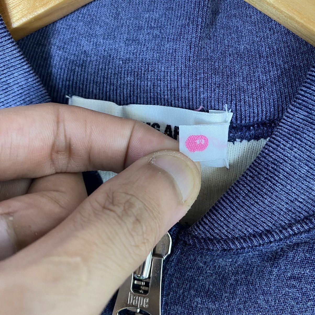 Bape × Nigo ASNKA INDIGO HALF ZIPPER SWEATSHIRT Size XS / US 0-2 / IT 36-38 - 12 Thumbnail