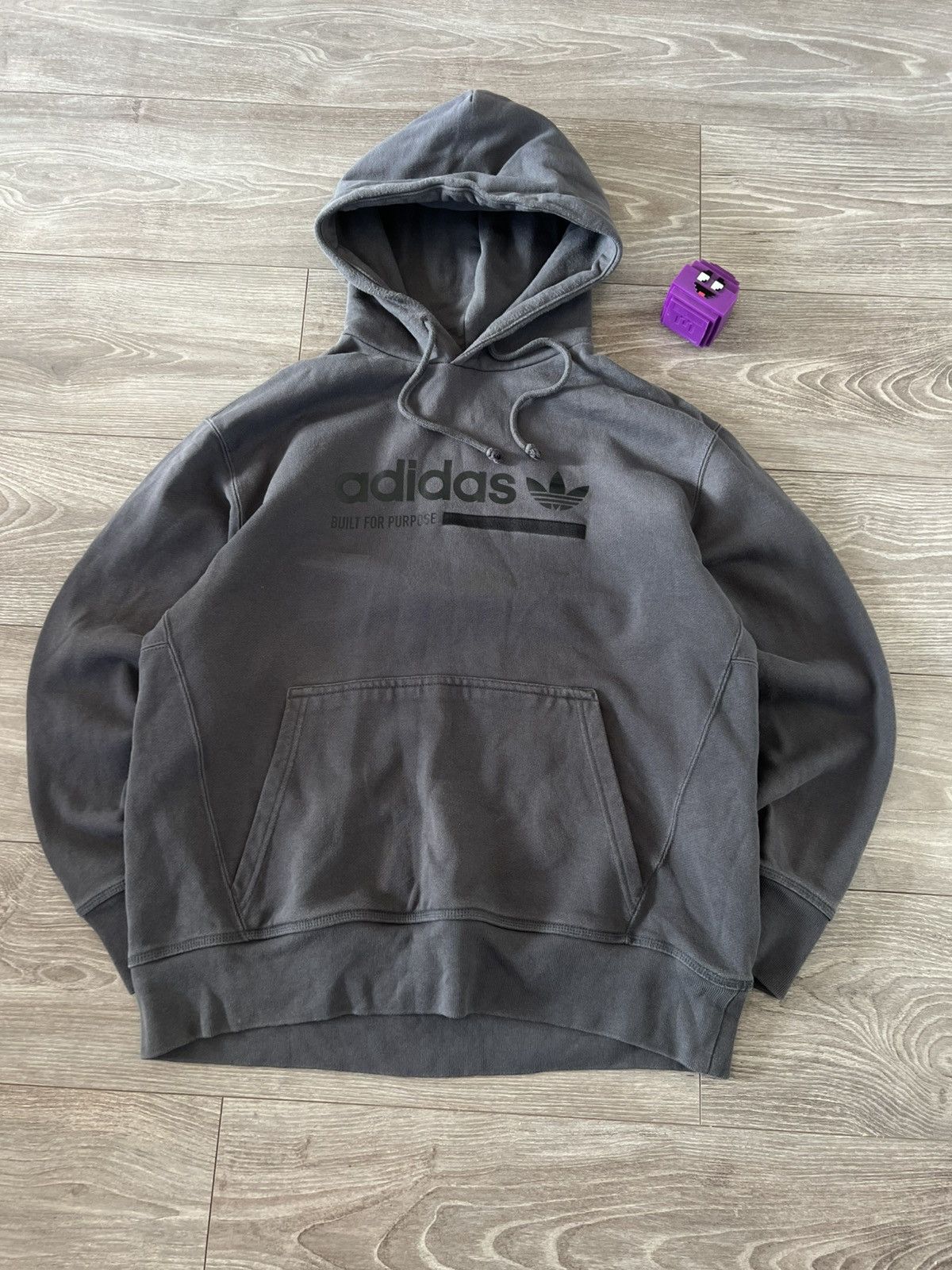 Adidas Adidas EQT Kaval Graphic Grey Premium Overprinted Hoodie Size US M / EU 48-50 / 2 - 2 Thumbnail