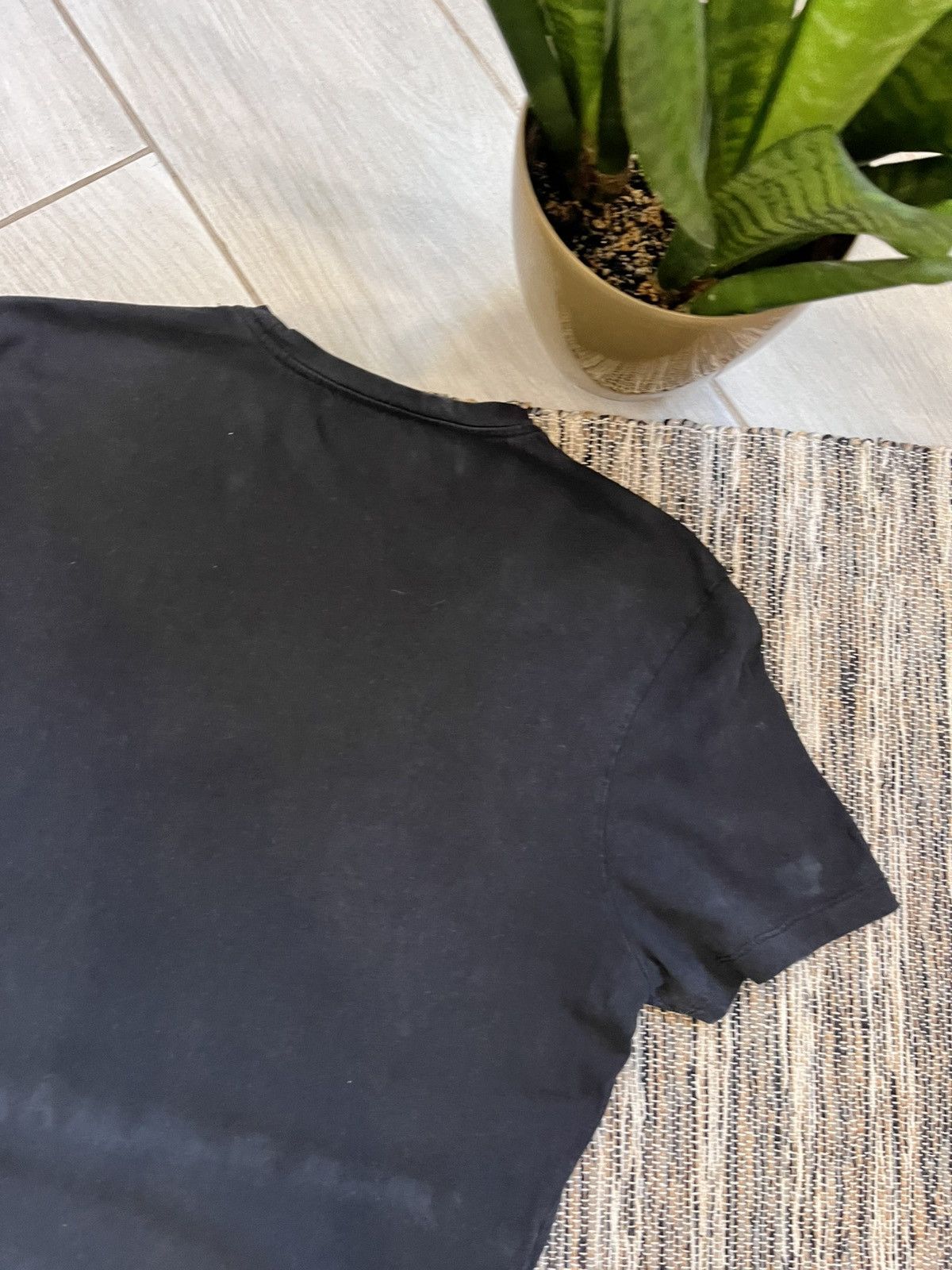 Versace × Vintage Versace Tshirt blank tee faded black minimalistic logo Size US M / EU 48-50 / 2 - 11 Thumbnail