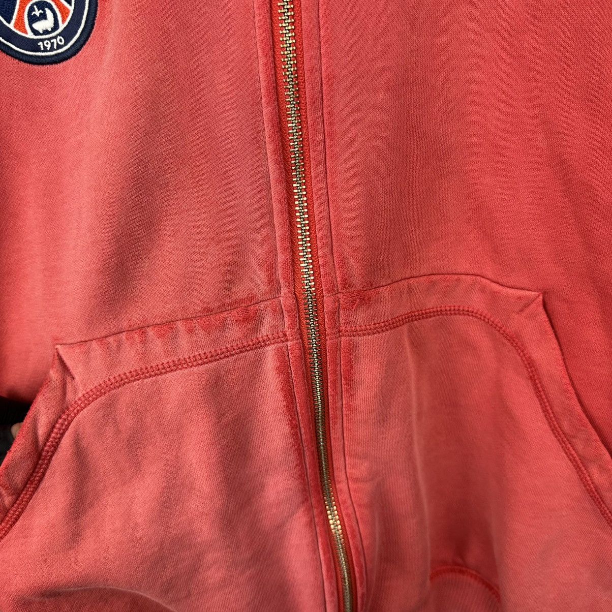 Nike Vintage Nike PSG Distressed Crazy Faded Zip Hoodie Size US M / EU 48-50 / 2 - 6 Thumbnail