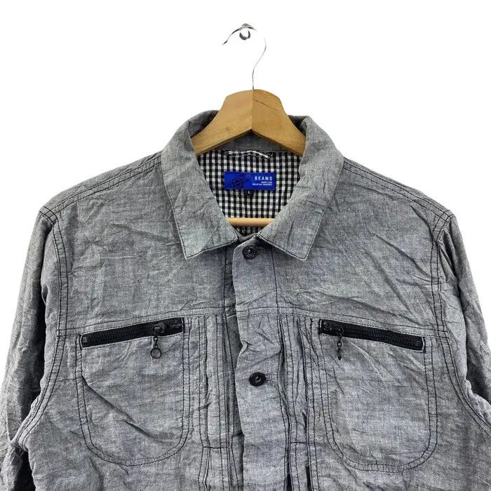 Beams Plus Vtg BEAMS PLUS JAPAN Motorcycle Jeans Denim Jacket Size US L / EU 52-54 / 3 - 2 Thumbnail