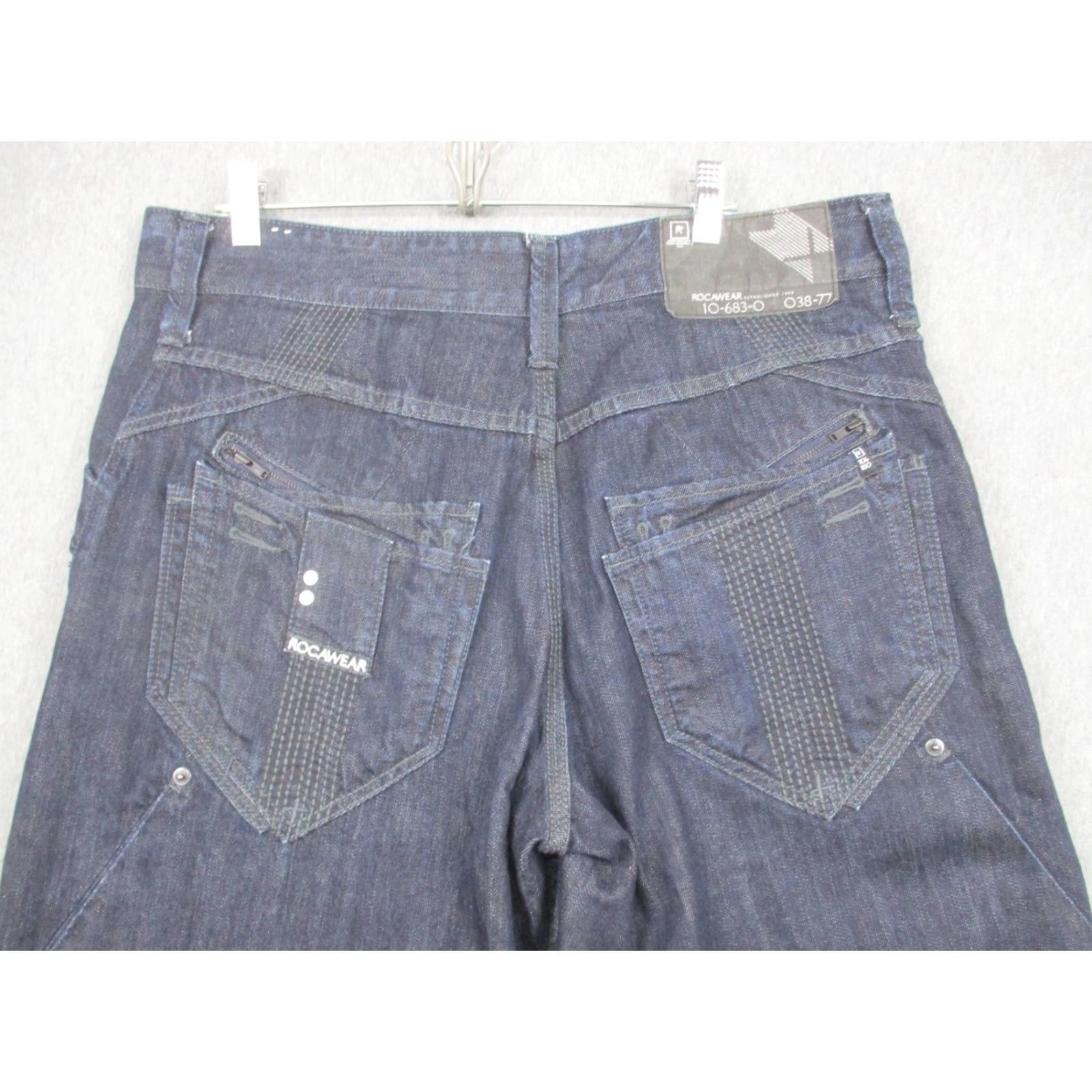 Rocawear Rocawear Jeans Mens 36x32 Dark Blue Denim Original Fit Hip Hop Pockets Urban Size US 36 / EU 52 - 3 Thumbnail