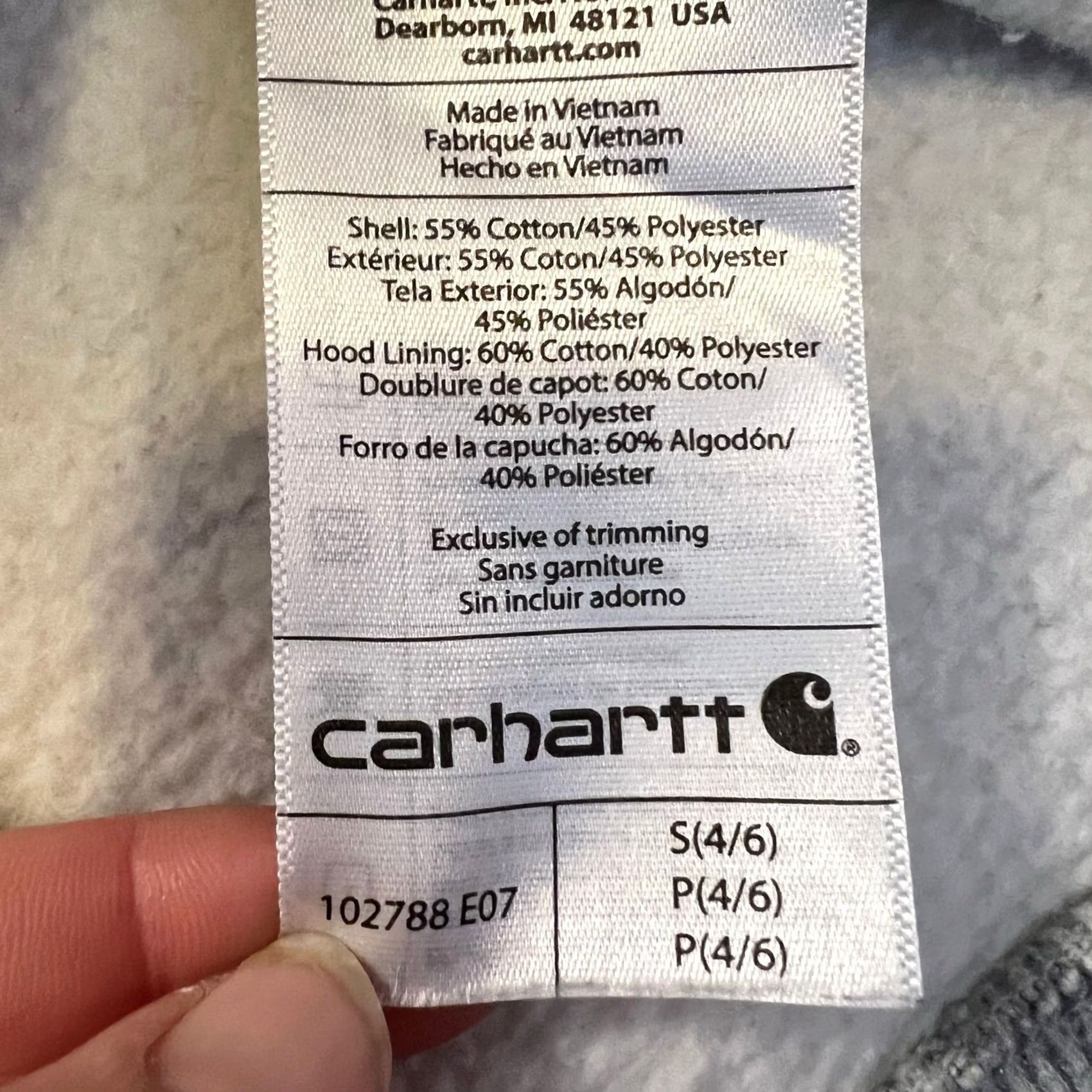 Carhartt Carhartt Hoodie Women Small Gray Full Zip Relaxed Sweatshirt Size S / US 4 / IT 40 - 8 Thumbnail