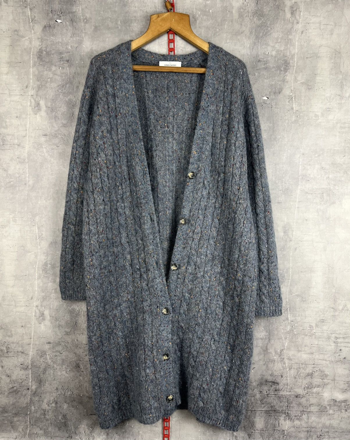 Gran Sasso Gran Sasso Alpaca Women Long Cardigan Size 46 Size L / US 10 / IT 46 - 2 Thumbnail