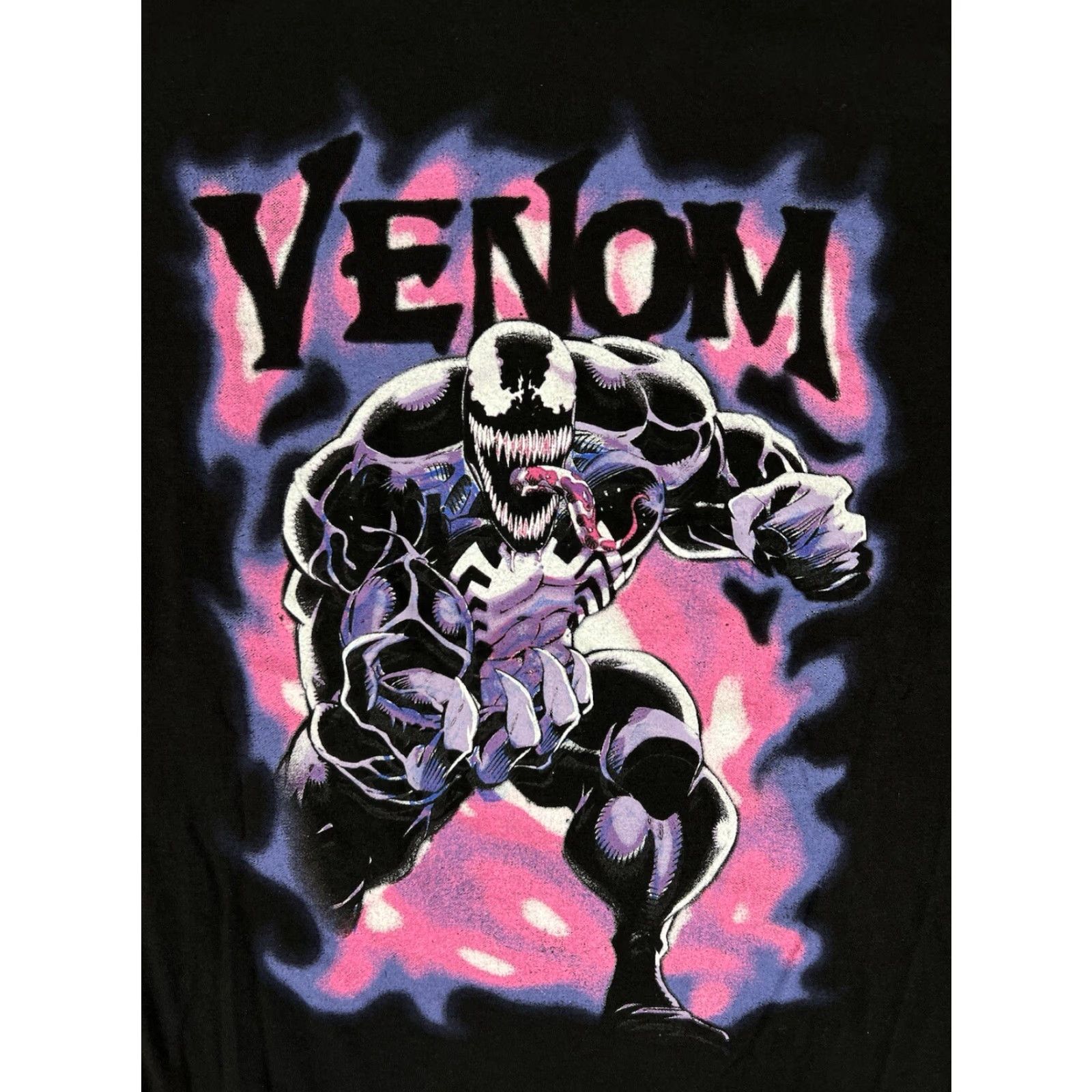 Vintage VINTAGE Marvel Venom T-Shirt 2XL Black Men Short Sleeve Graphic Tee Comics Retro Venom Mens Size US XXL / EU 58 / 5 - 2 Thumbnail