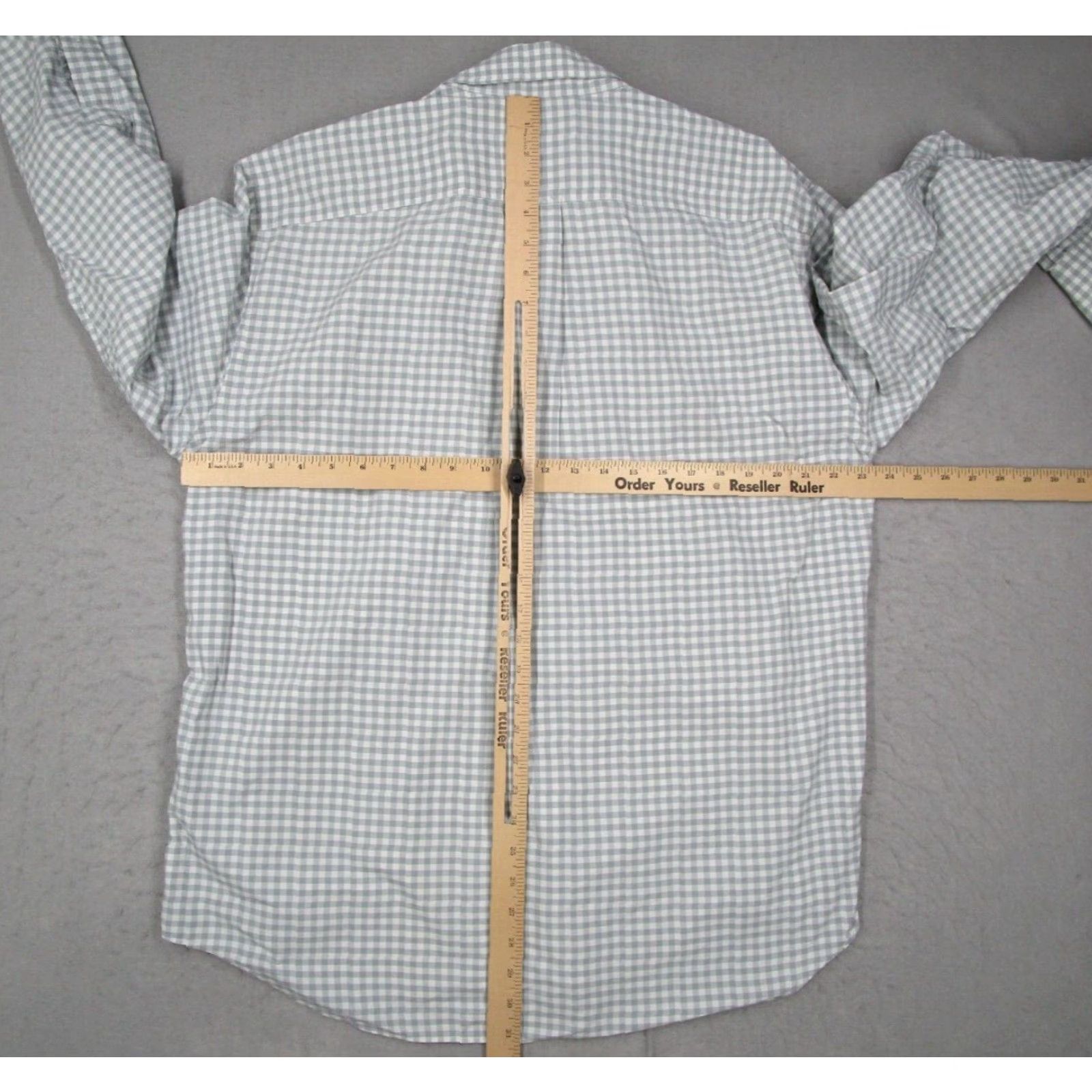 Vineyard Vines VINTAGE Vineyard Vines Men's Large Gray Nylon Check Button-Up Shirt Casual Business Travel Classic Fit Size US L / EU 52-54 / 3 - 6 Thumbnail