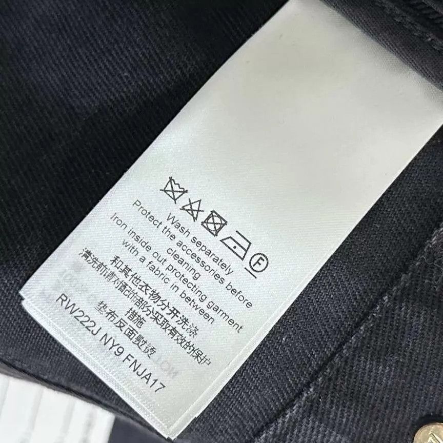 Louis Vuitton LV black and gray checkered denim jacket size 34 Size XS / US 0-2 / IT 36-38 - 6 Thumbnail