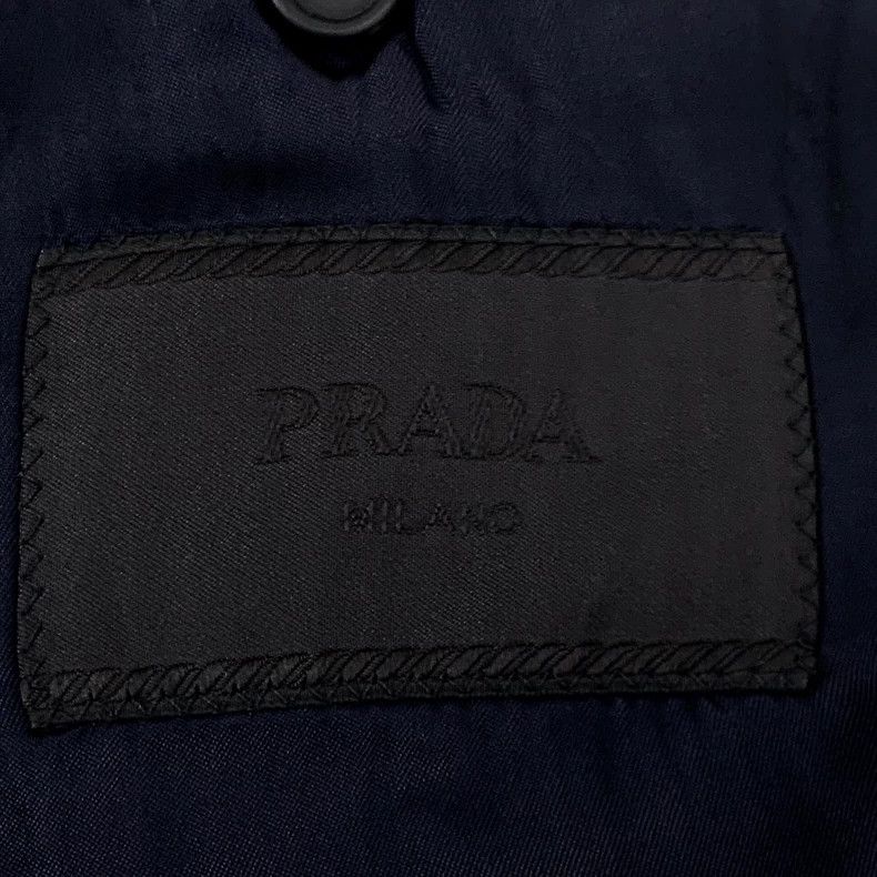 Prada Prada Black V-neck single-breasted long-sleeved JKT 2501-N Size 52R - 5 Thumbnail