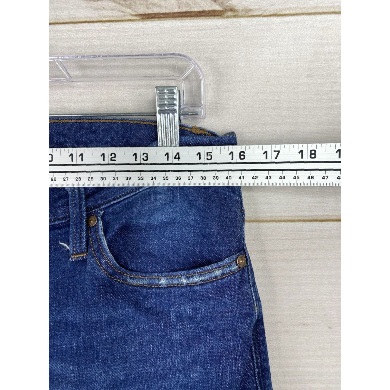 Vintage Rock & Republic Jeans 12 Blue Kasandra Bootcut 5-Pocket Distressed Denim Women’s XL-Size Size 32" / US 10 / IT 46 - 6 Thumbnail
