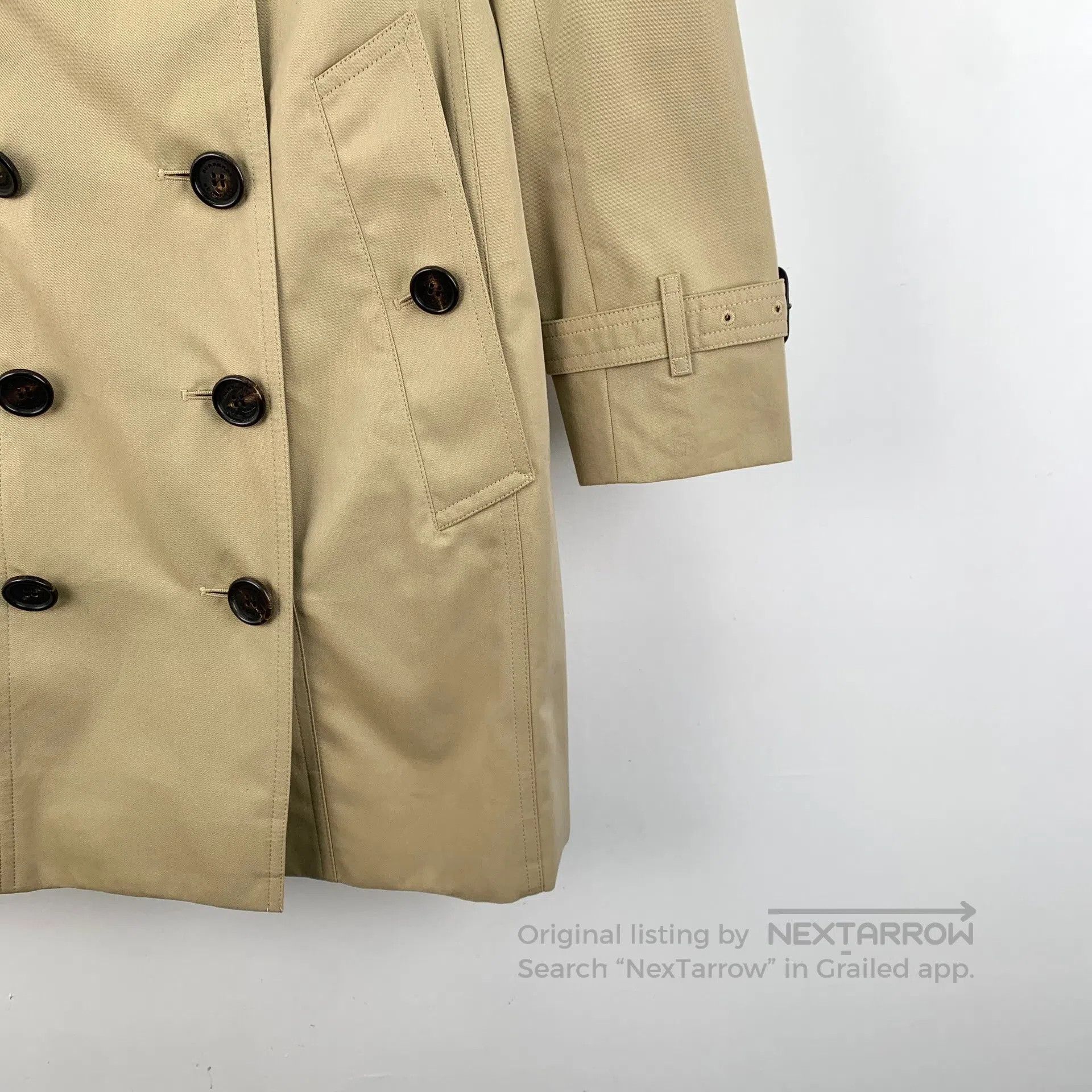 Burberry Burberry Brown Cotton Collar Double-breasted Long Sleeve B Size XS / US 0-2 / IT 36-38 - 4 Thumbnail