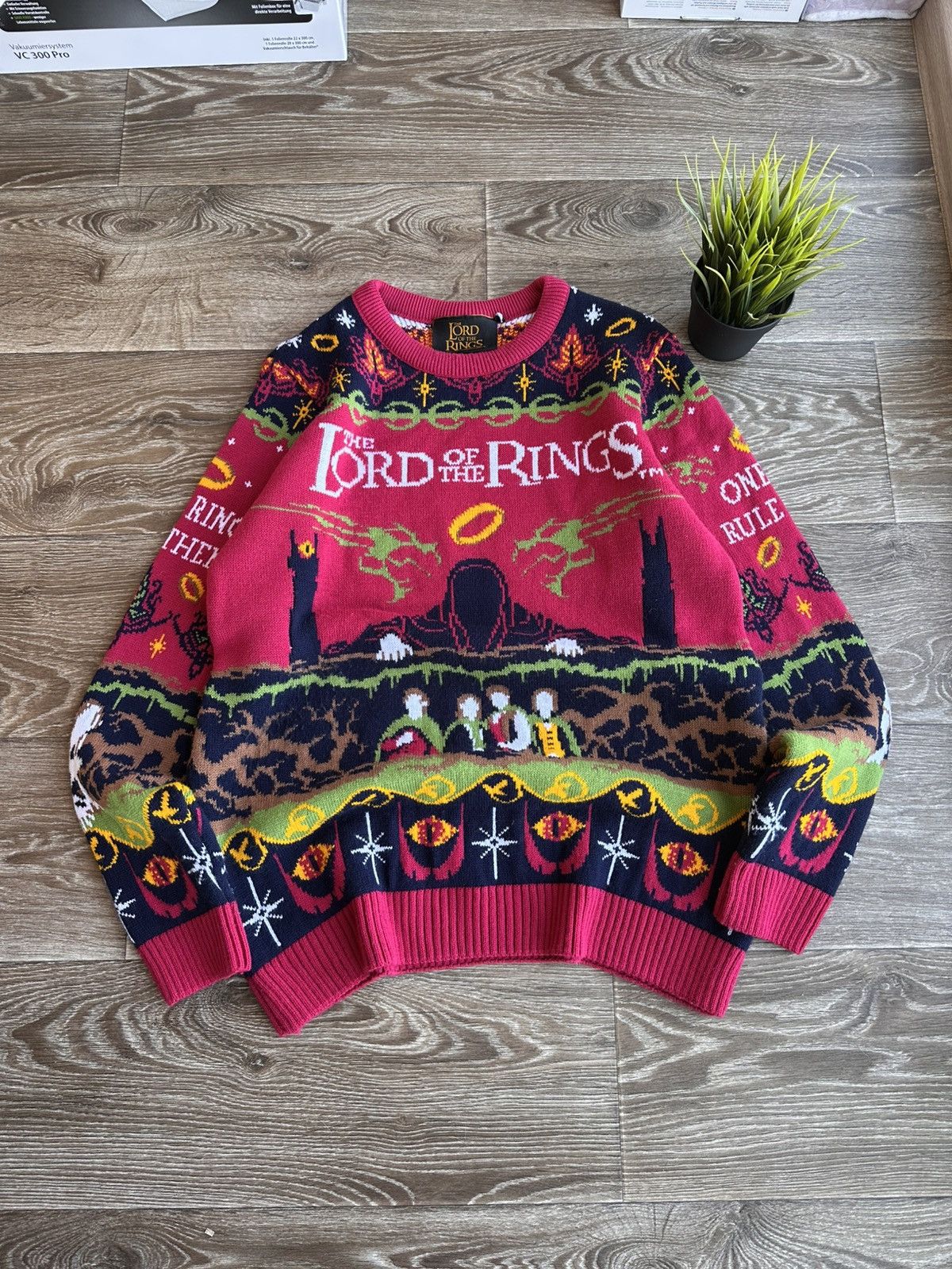 Vintage 🔥 Lord of the Rings Epic Art Movie Sweater Pullover Shirt Size US L / EU 52-54 / 3 - 1 Thumbnail