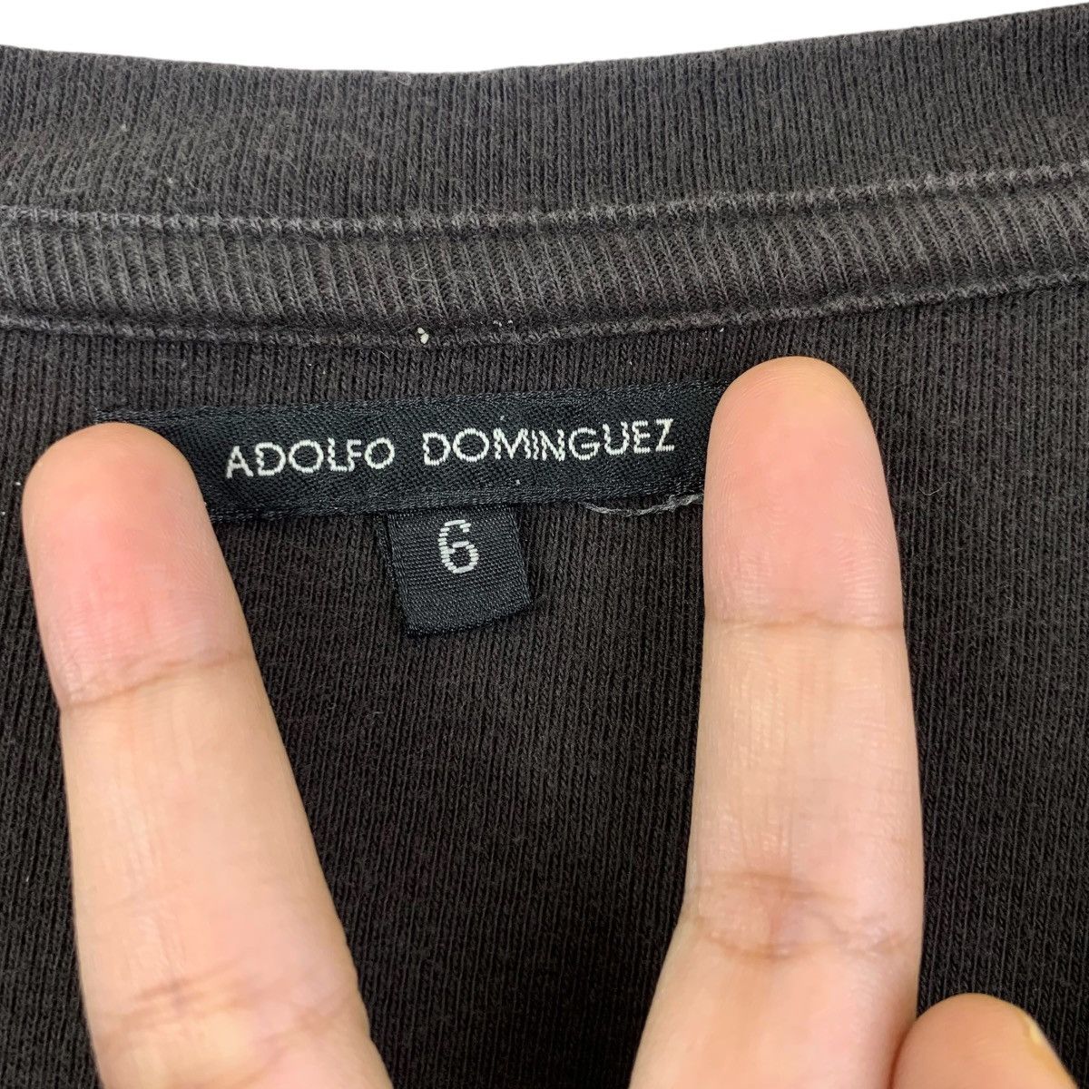 Adolfo Dominguez Vintage ADOLFO DOMINGUEZ Designer V Neck Tee Shirt Size M / US 6-8 / IT 42-44 - 4 Thumbnail
