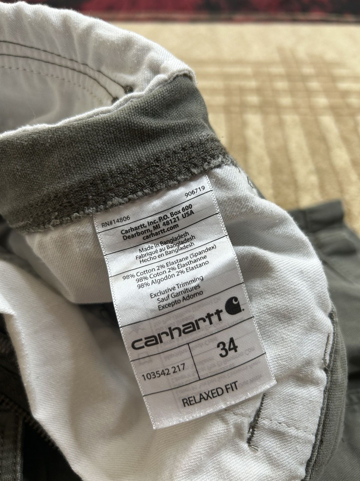 Carhartt Carhartt Olive Cargo Shorts Size US 34 / EU 50 - 10 Thumbnail