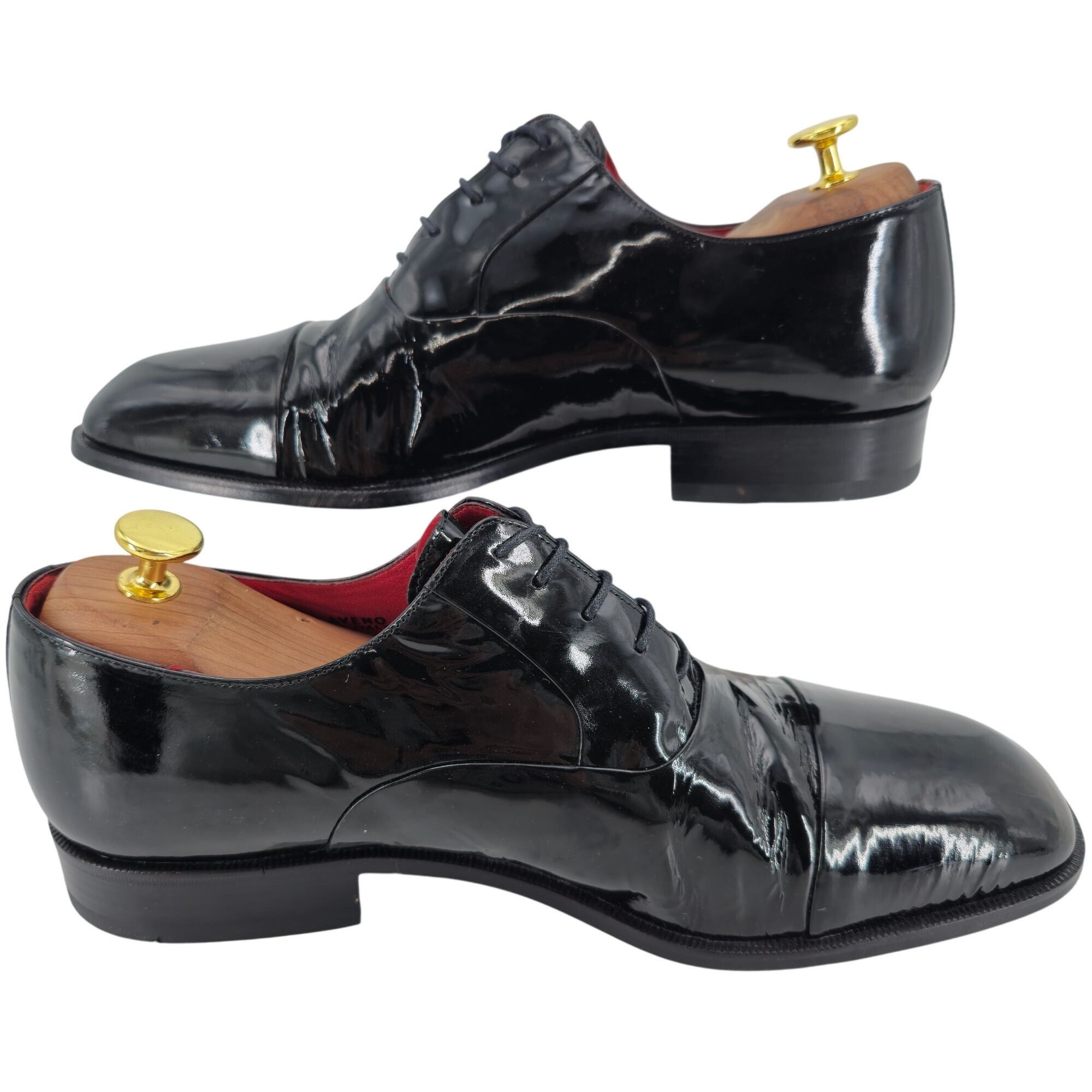 Bally Bally Italy Black Patent Leather Formal Dress Shoes Mens 10D Size US 10 / EU 43 - 8 Thumbnail