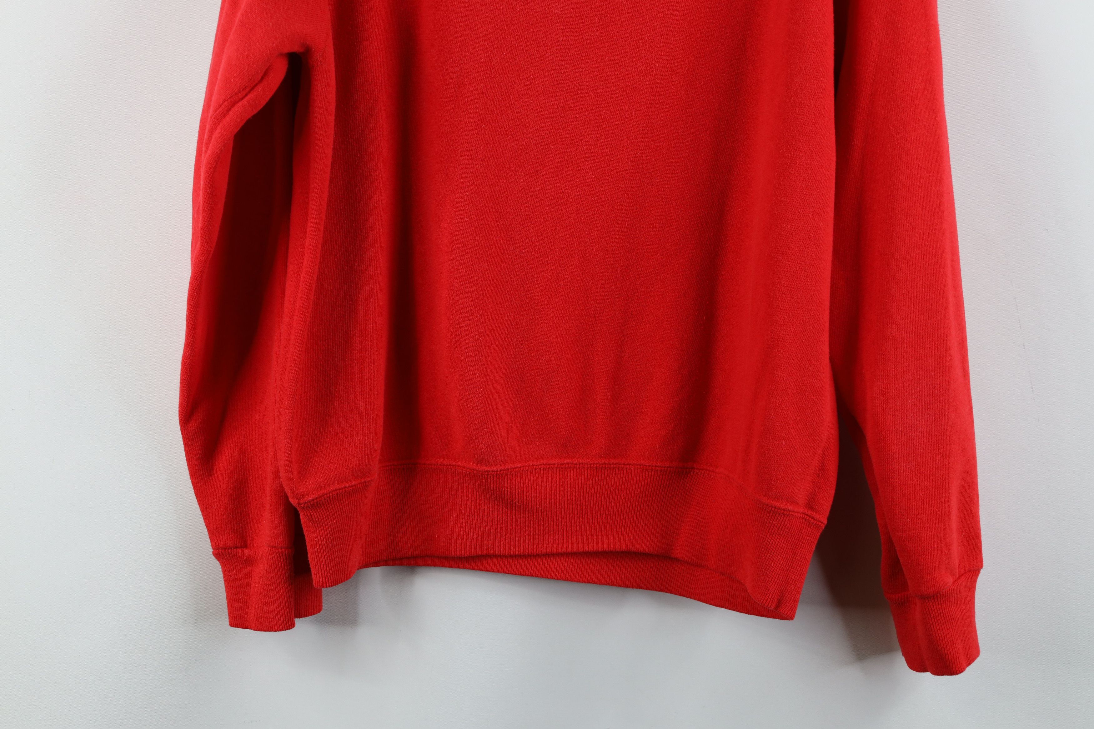 Vintage Vintage 80s Streetwear Bear Crewneck Sweatshirt Red USA Size M / US 6-8 / IT 42-44 - 14 Thumbnail