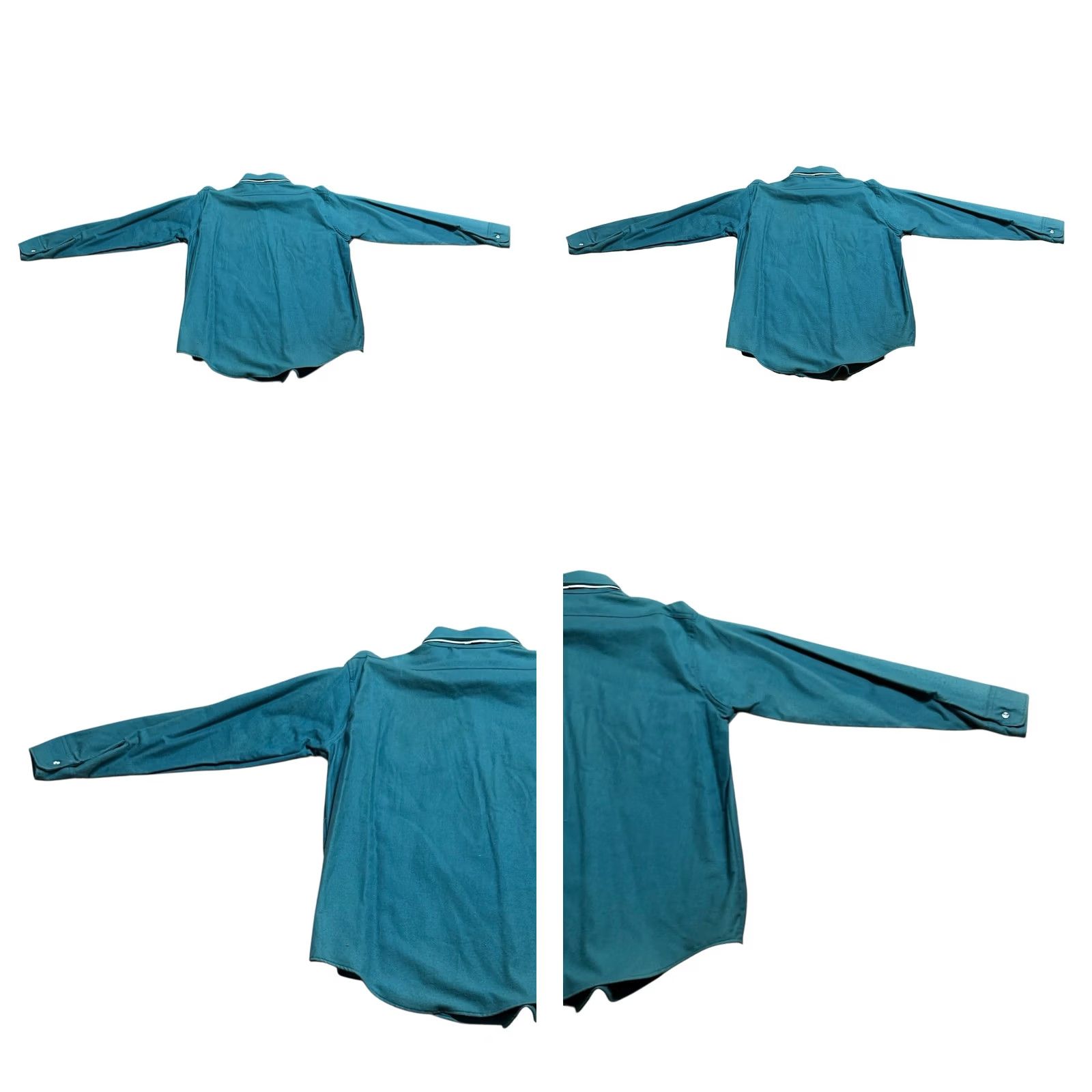 Vintage VINTAGE Sports Afield Green Heavy Weight Chamois Shirt Button-Down Men Large New Size US L / EU 52-54 / 3 - 9 Thumbnail