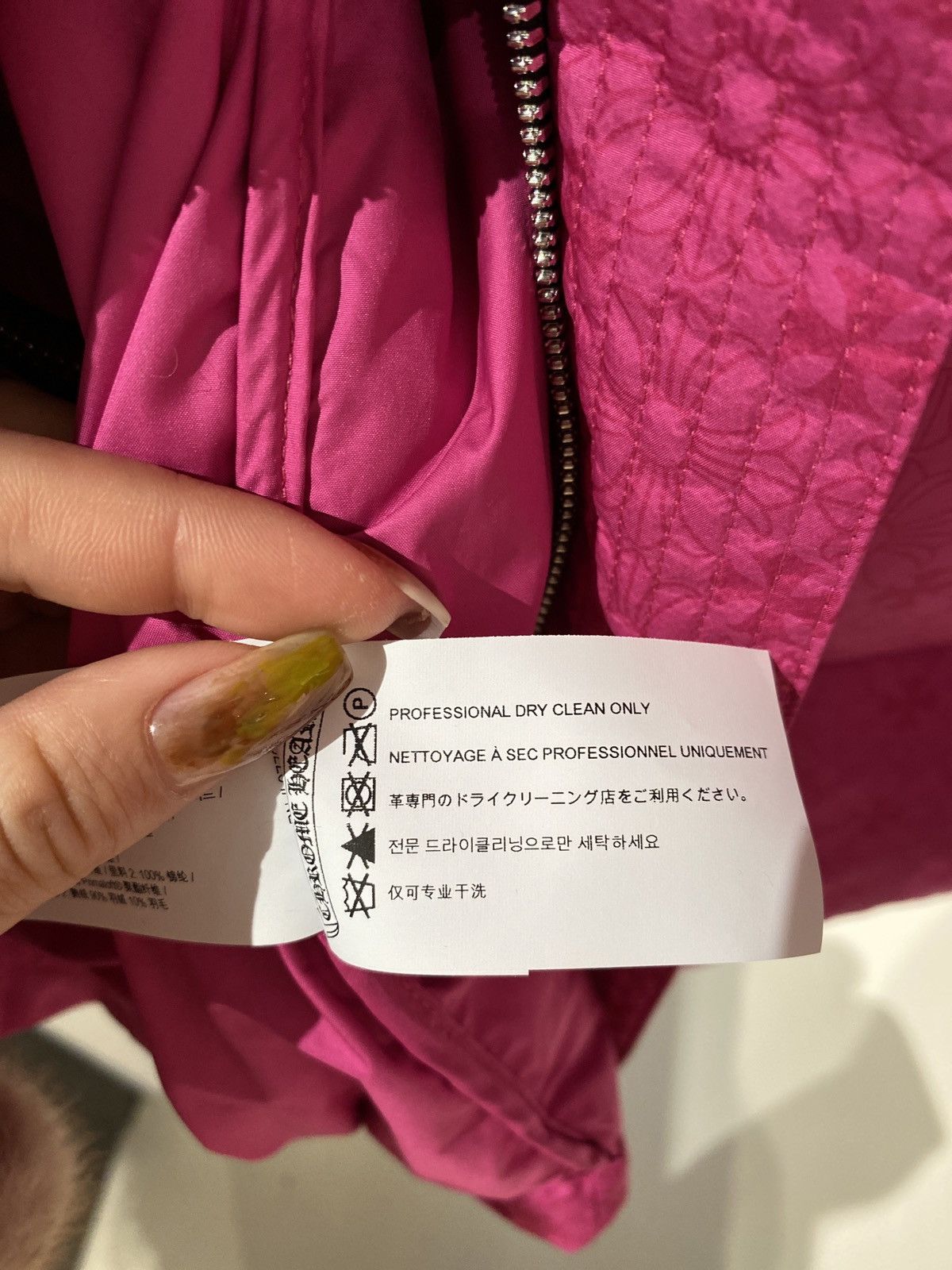 Chrome Hearts Chrome Hearts Monogram Cross Pattern Pink Puffer Jacket Size US L / EU 52-54 / 3 - 5 Thumbnail