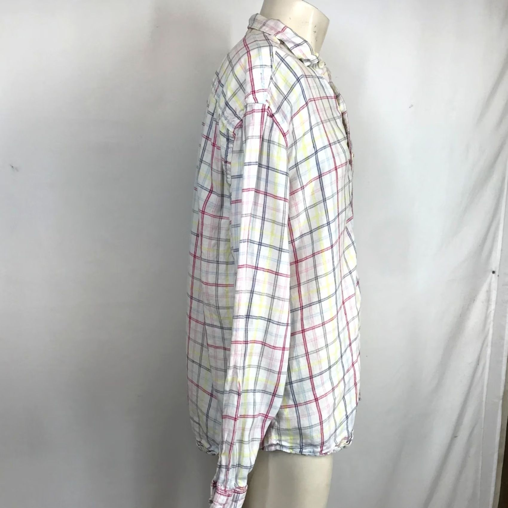 Tommy Bahama TOMMY BAHAMA Mens Large Multicolor Long Sleeve Button Collared Linen Shirt Size US L / EU 52-54 / 3 - 4 Thumbnail
