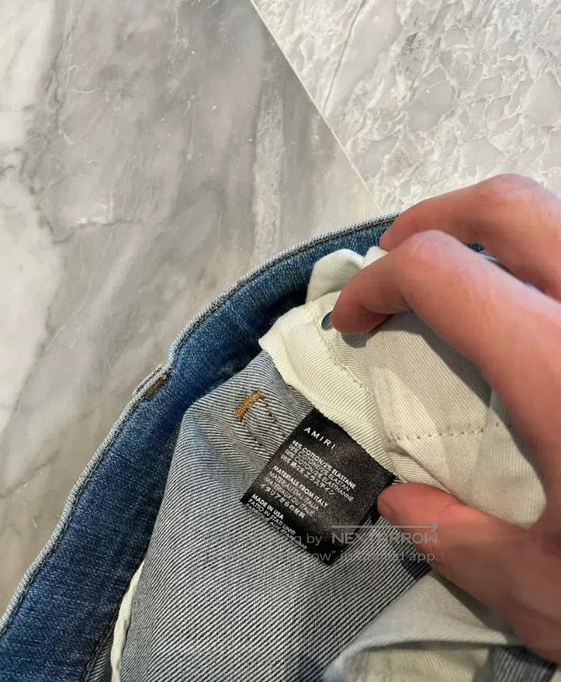 Amiri Amiri Size 32 Classic Colorful Patchwork Blue Jeans Size US 32 / EU 48 - 4 Thumbnail