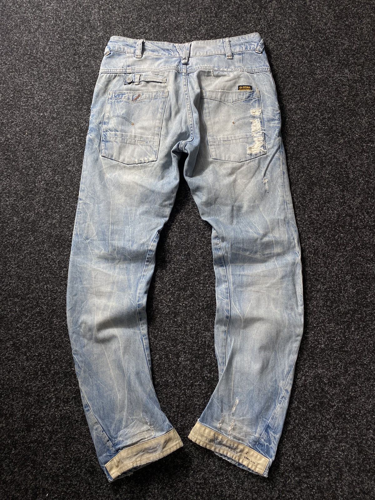 G-Star × Vintage 🔥G STAR OPIUM DISTRESSED TAPERED LOOSE JEANS 28 Size 28" / US 6 / IT 42 - 1 Thumbnail