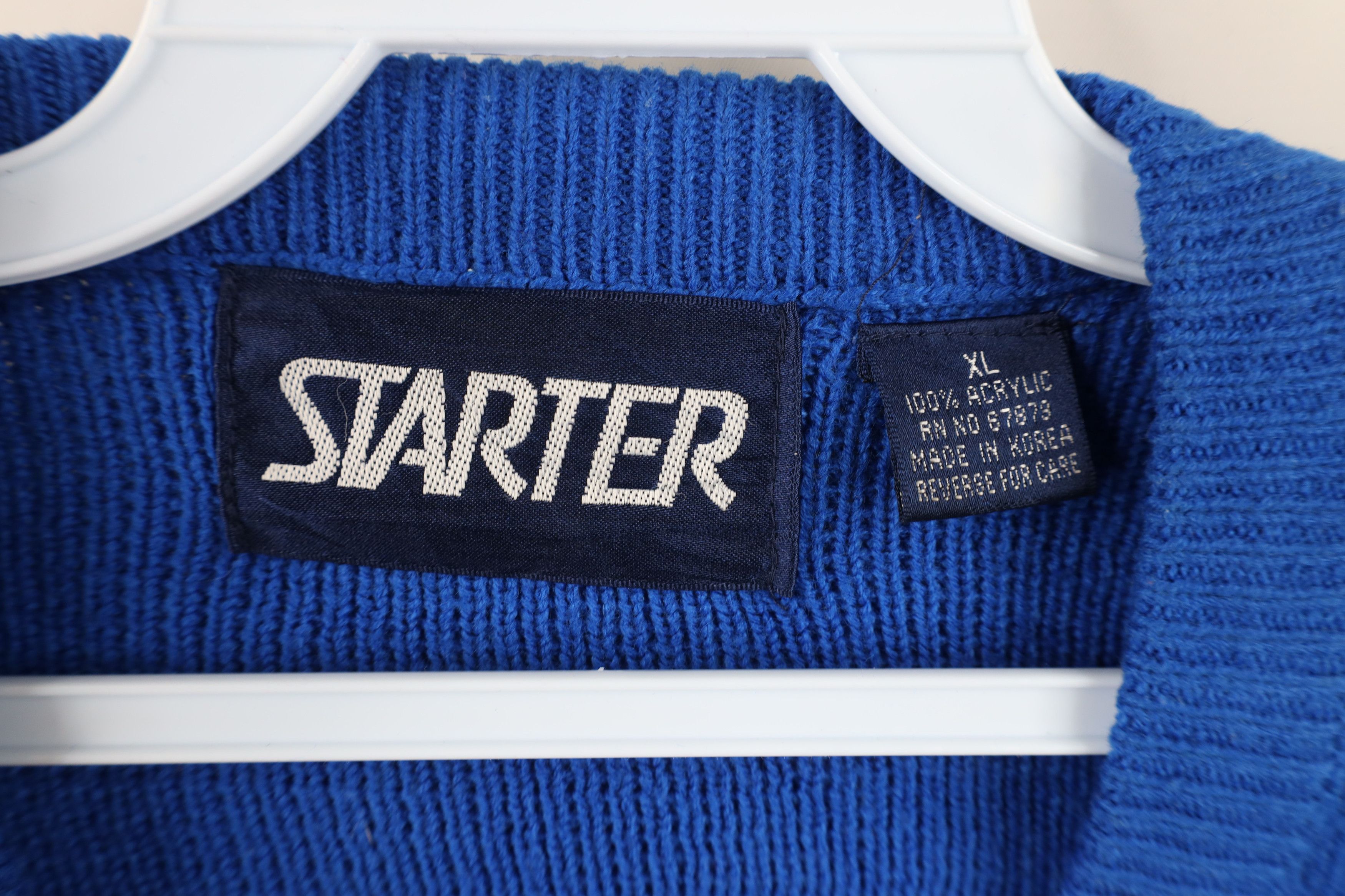 Starter Vintage 80s 90s Starter Giants Football Ribbed Knit Sweater Size US XL / EU 56 / 4 - 9 Thumbnail