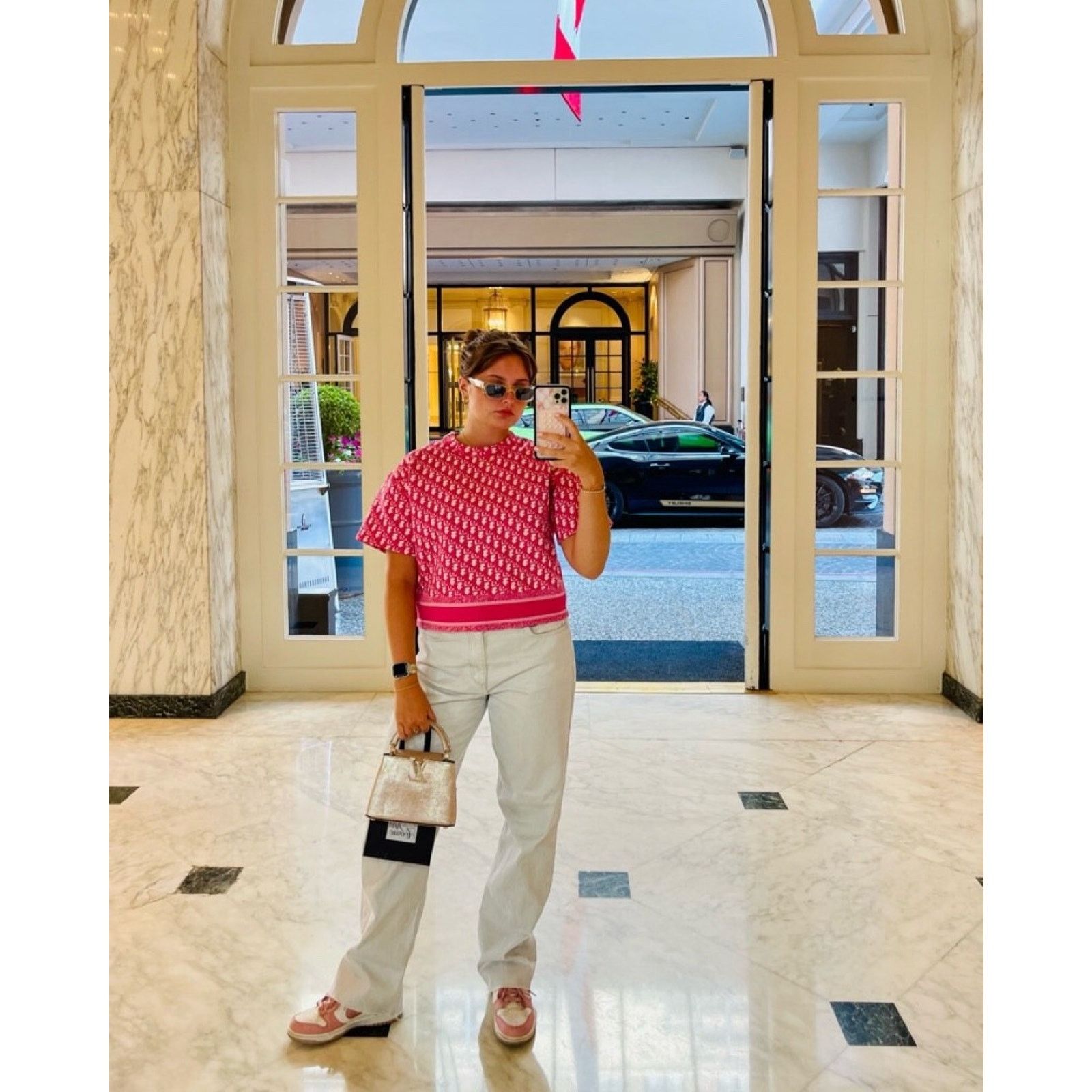 Dior Dior Jacquard Oblique Logo Pink White Short Sleeve Shirt 34 Size XS / US 0-2 / IT 36-38 - 11 Thumbnail