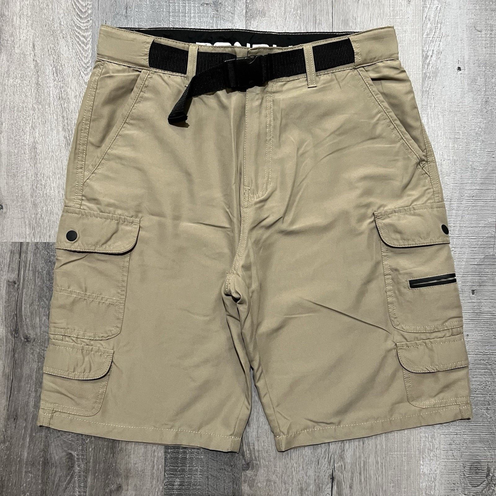Other Denali Hybrid Cargo Shorts Khaki 32 Web Belted Waist Cycling Size US 32 / EU 48 - 1 Thumbnail