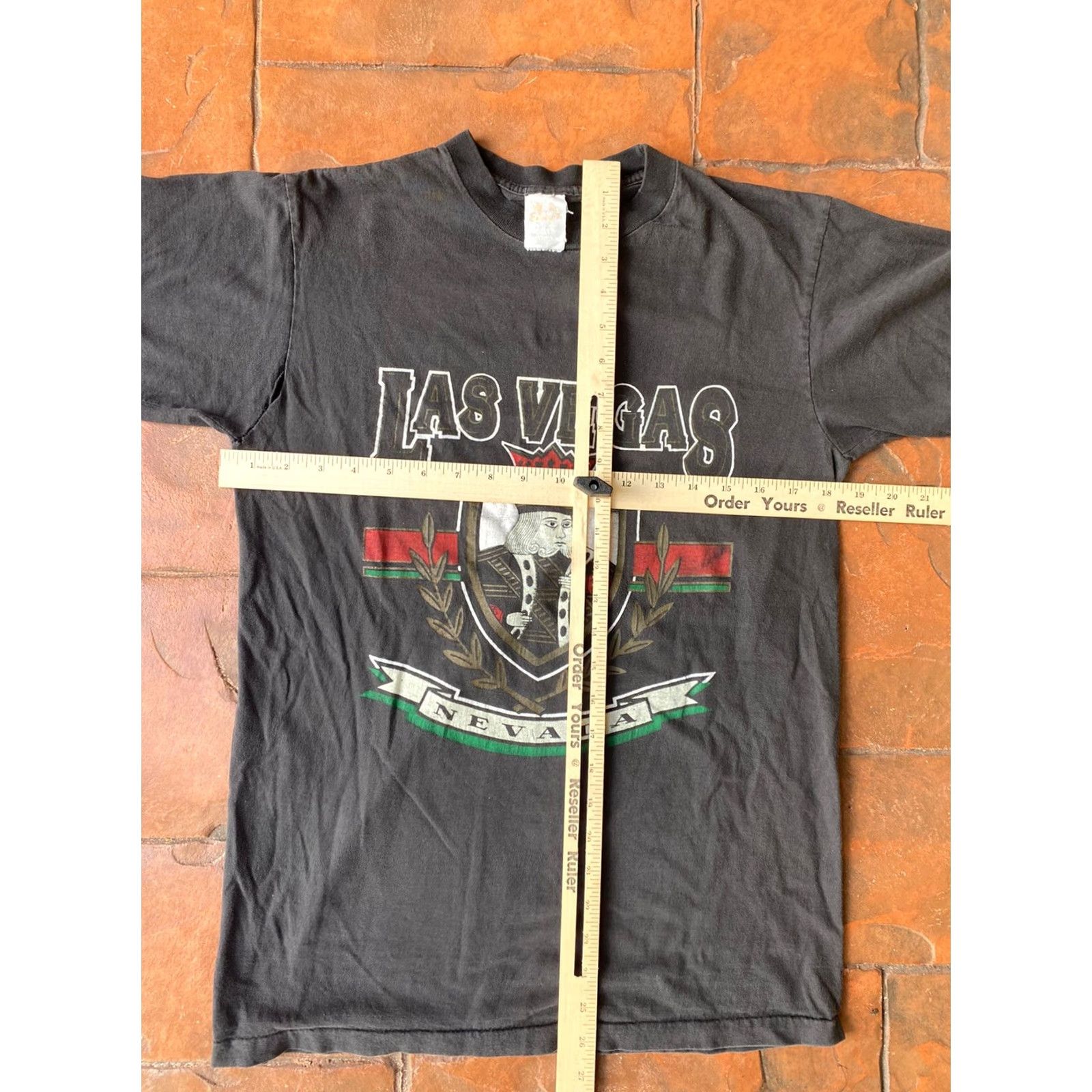 Vintage VINTAGE 90s Las Vegas Nevada King Tourist Single Stitched Black T Shirt Medium Mens Regular Short Sleeve Crew Neck Cotton Logo Graphic Print Size US M / EU 48-50 / 2 - 5 Thumbnail