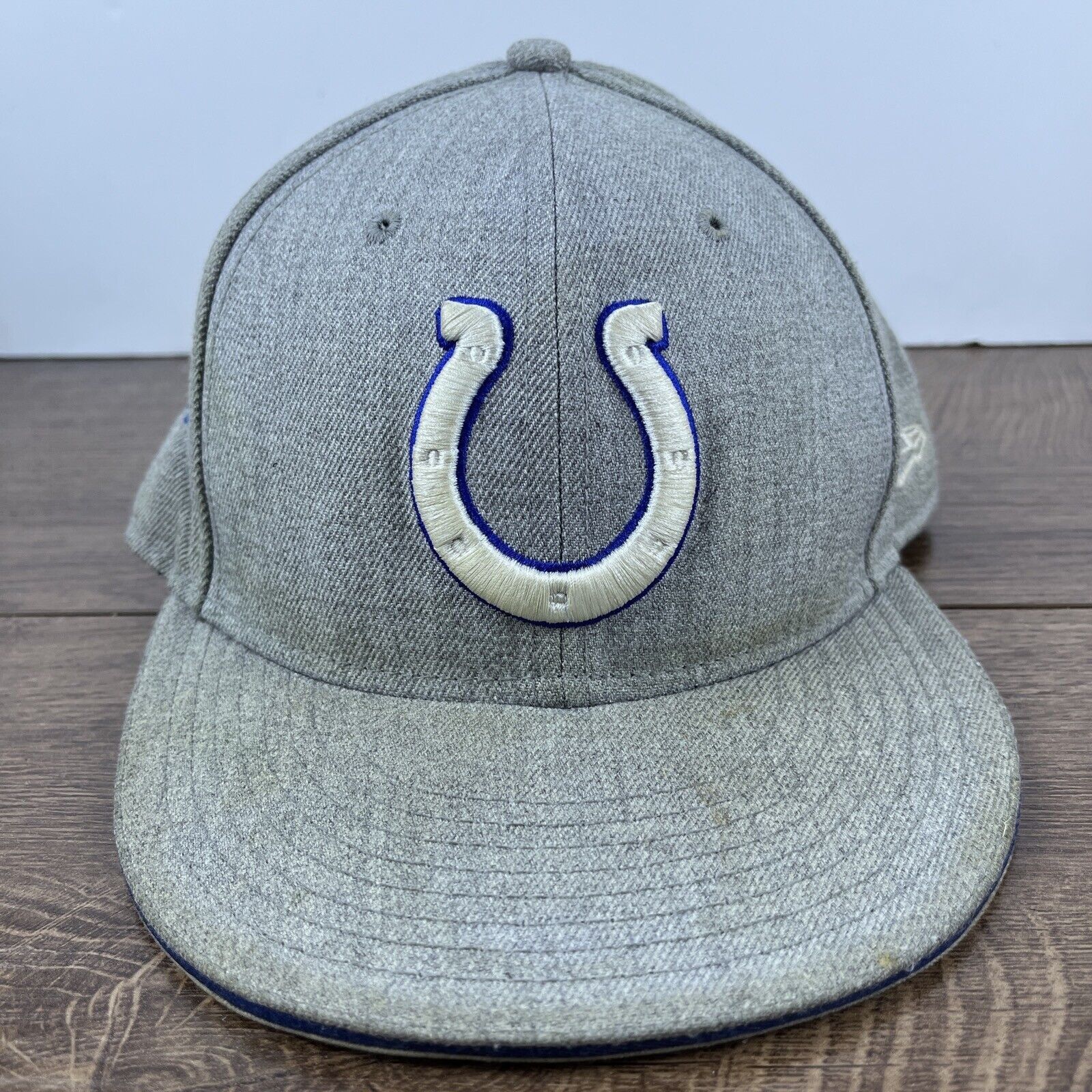 New Era Indianapolis Colts Hat New Era 9FIFTY Gray Snapback Hat Adju Size ONE SIZE - 2 Thumbnail