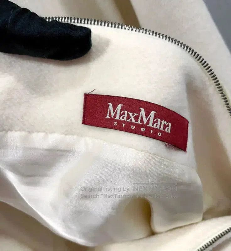 Max Mara MaxMara Winter Beige Wool Blend Coat . Size S / US 4 / IT 40 - 8 Thumbnail
