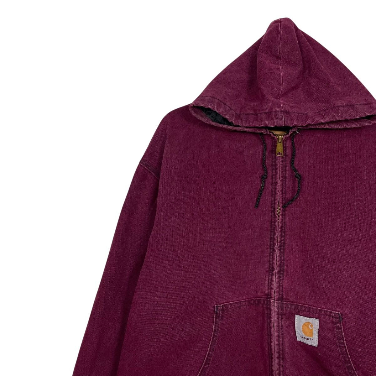 Vintage 80s Carhatt Detroit Duck Canvas Maroon Jacket