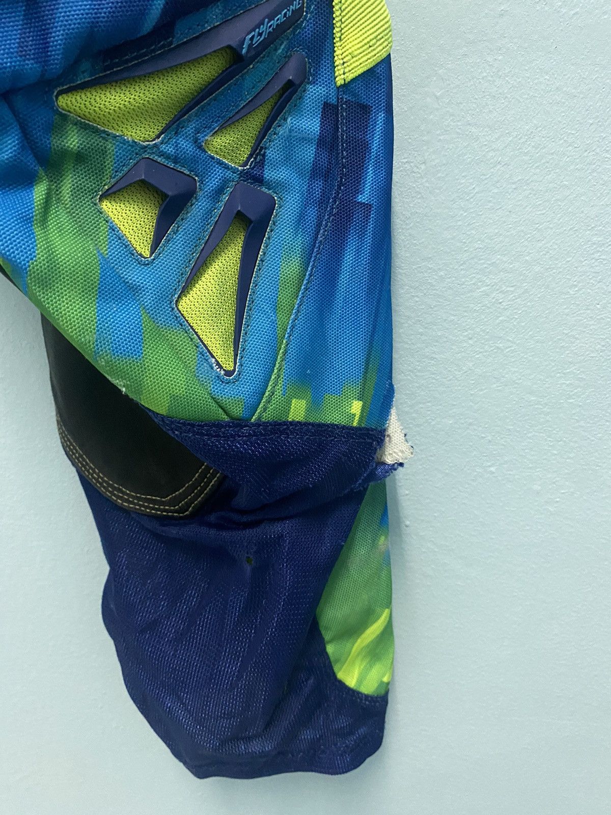 Alpinestars × Fox Racing Fly racing blue green suit race pant🚀 Size US 35 - 4 Thumbnail