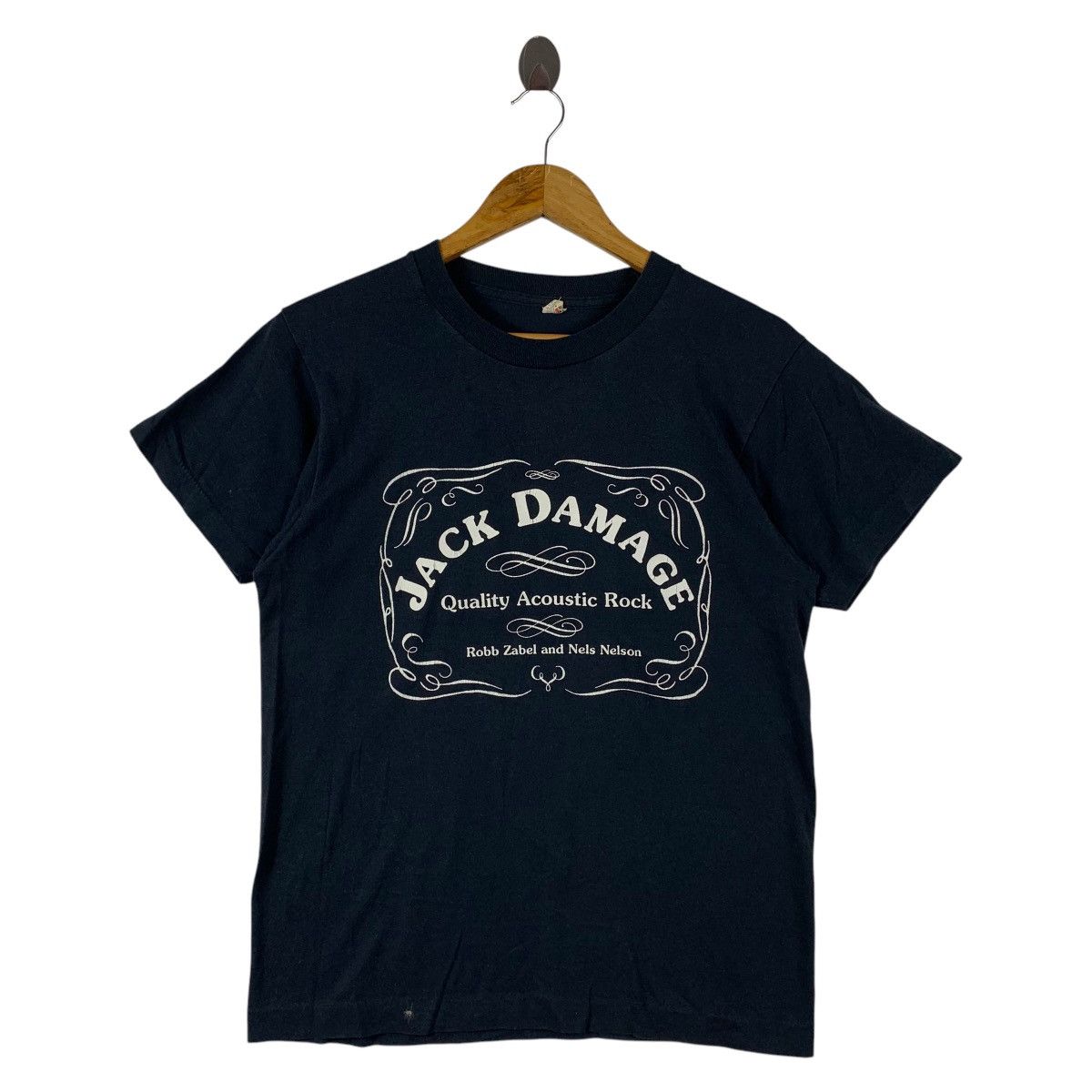 Band Tees × Vintage Vintage JACK DAMAGE Accoustics rock bands tee Size US M / EU 48-50 / 2 - 1 Thumbnail