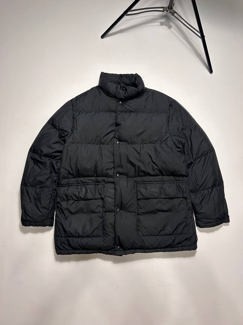 image of Moncler Full Zip Puffer Jacket in Black, Men's (Size XL)