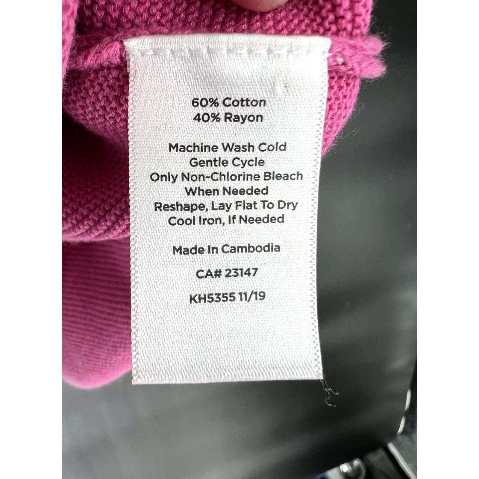 Talbots VINTAGE Talbots Sweater XS Pink Tunic Long Sleeve Button Oversized Womens Size XS / US 0-2 / IT 36-38 - 6 Thumbnail