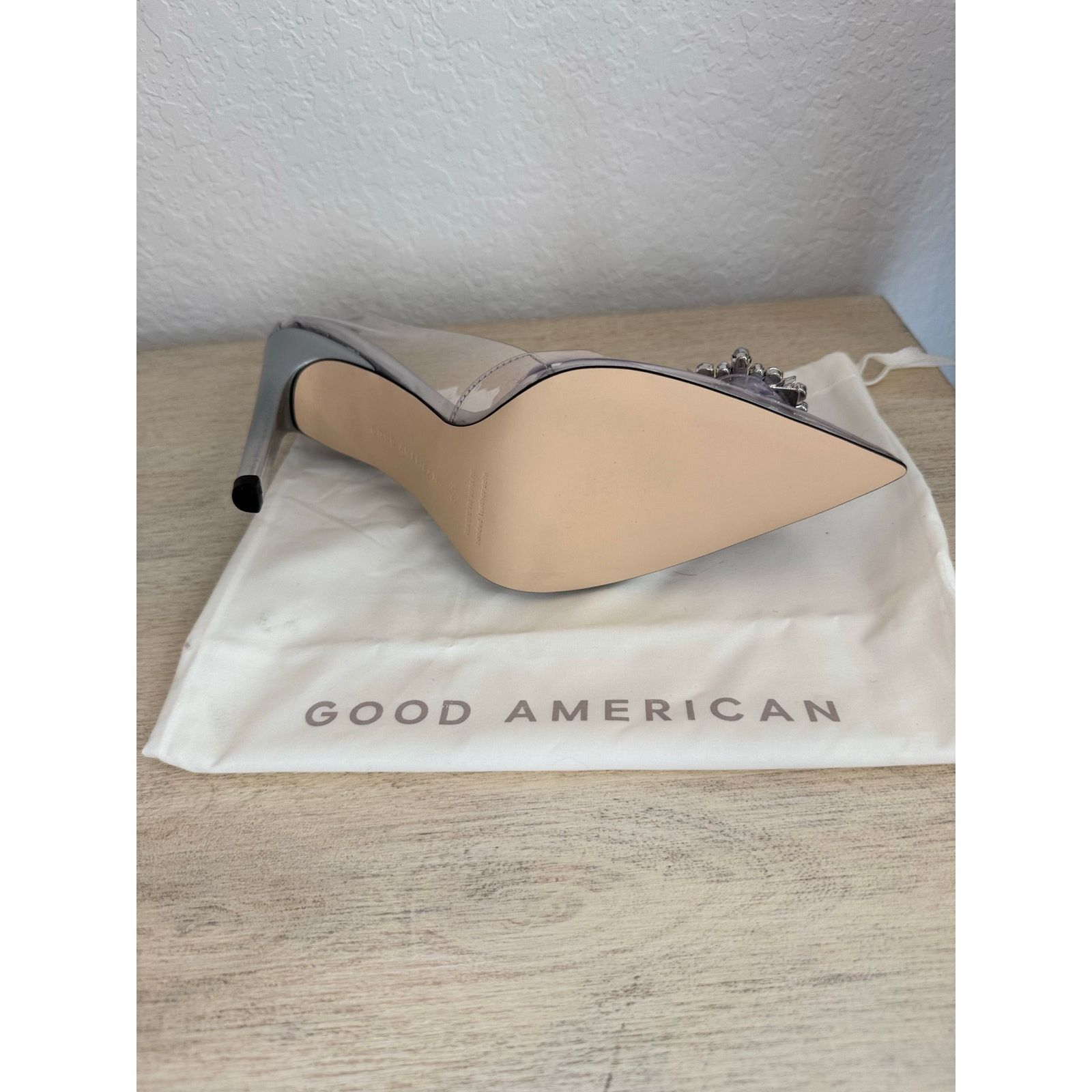 Good American Good American | Cinder-f*cking-ella Clear Heels with Jewels Size US 10 / EU 43 - 6 Thumbnail