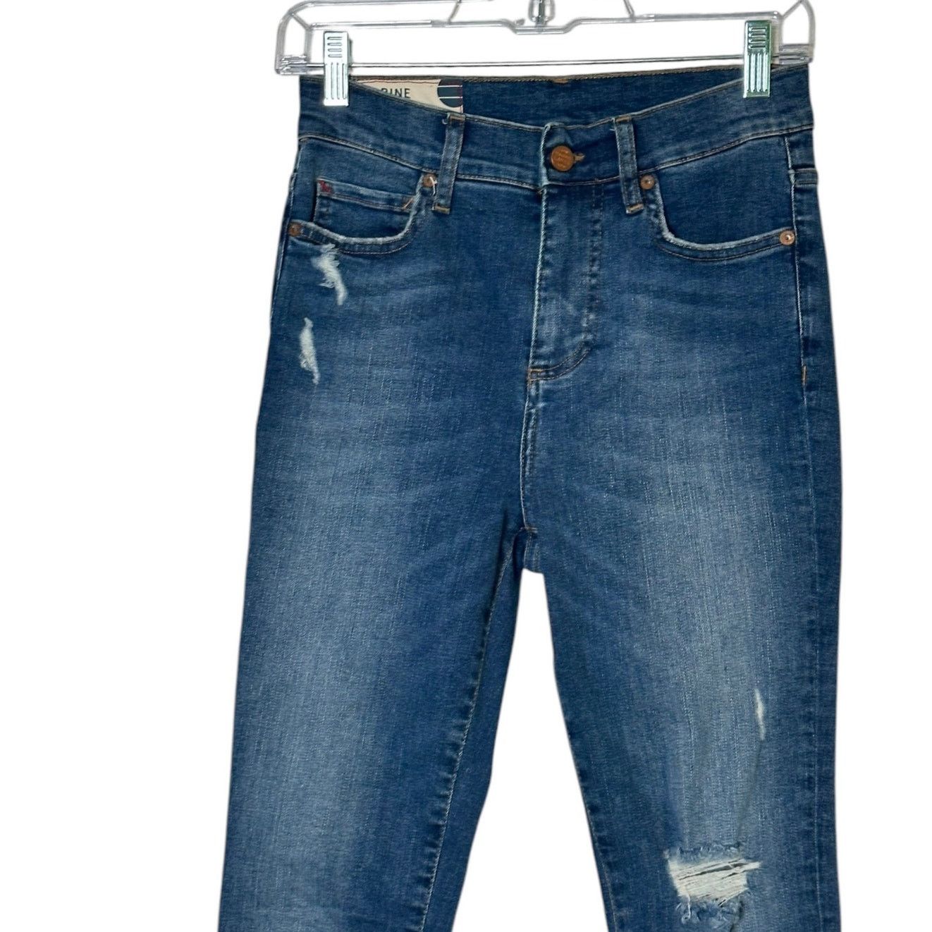 Marine Layer Marine Layer High Skinny Distressed Jeans size 24 - 0 Size 25" / US 0 / IT 36 - 8 Thumbnail