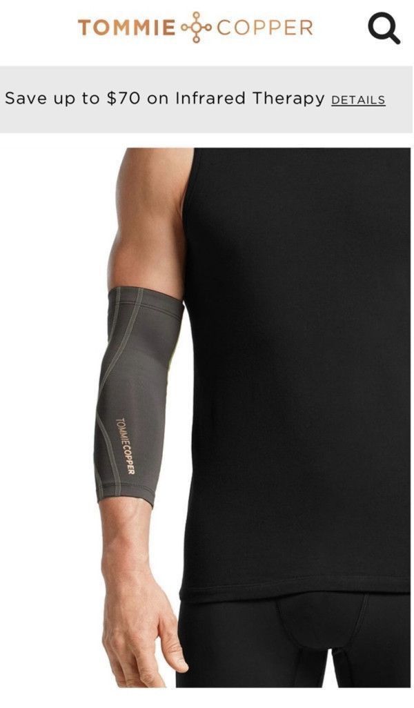 Toms Men's Tommie Copper Arm Sleeve Black Size ONE SIZE - 1 Thumbnail