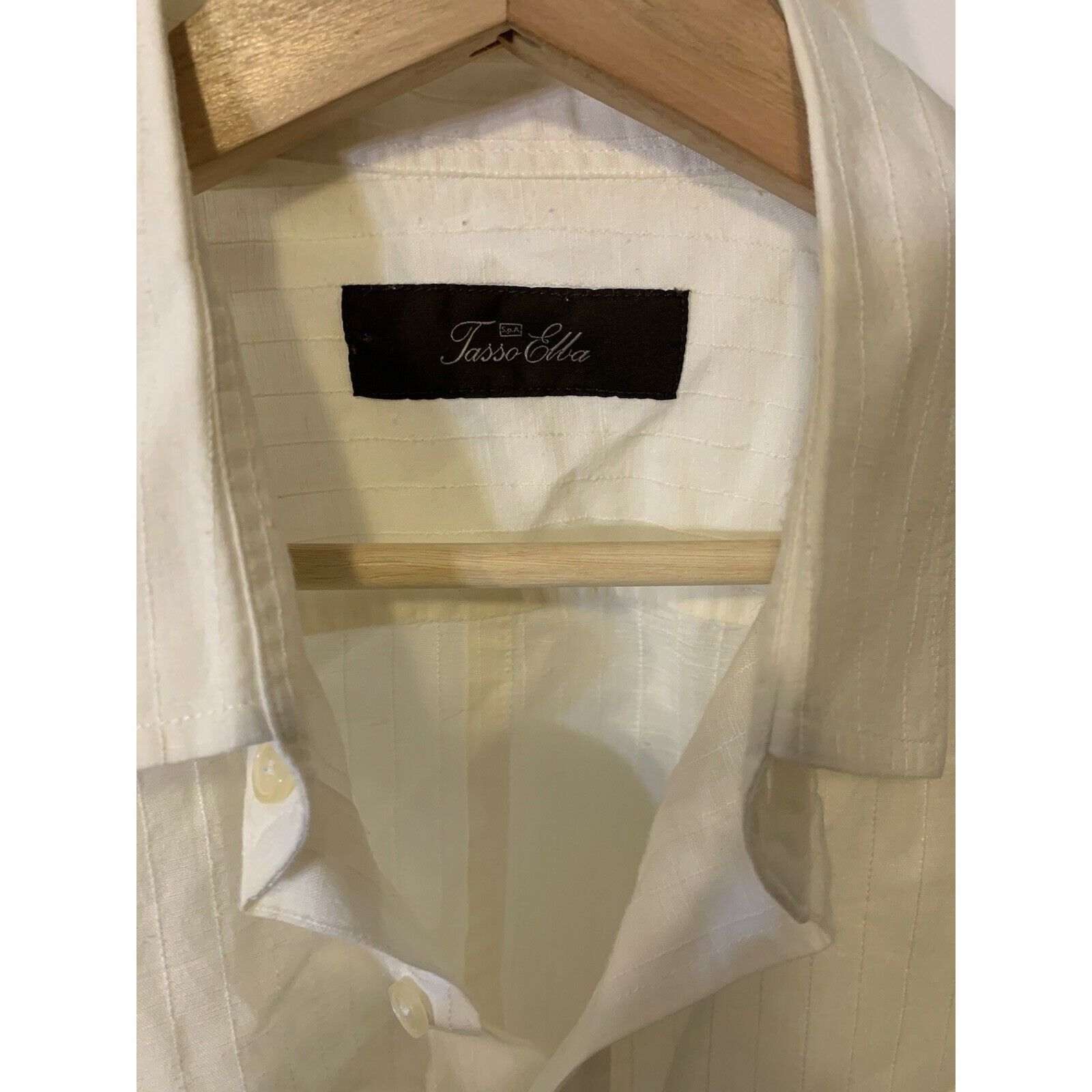 Tasso Elba TASSO ELBA Men’s Sz XL BUTTON DOWN SHORT SLEEVE SHIRT WHITE Size US XL / EU 56 / 4 - 2 Thumbnail