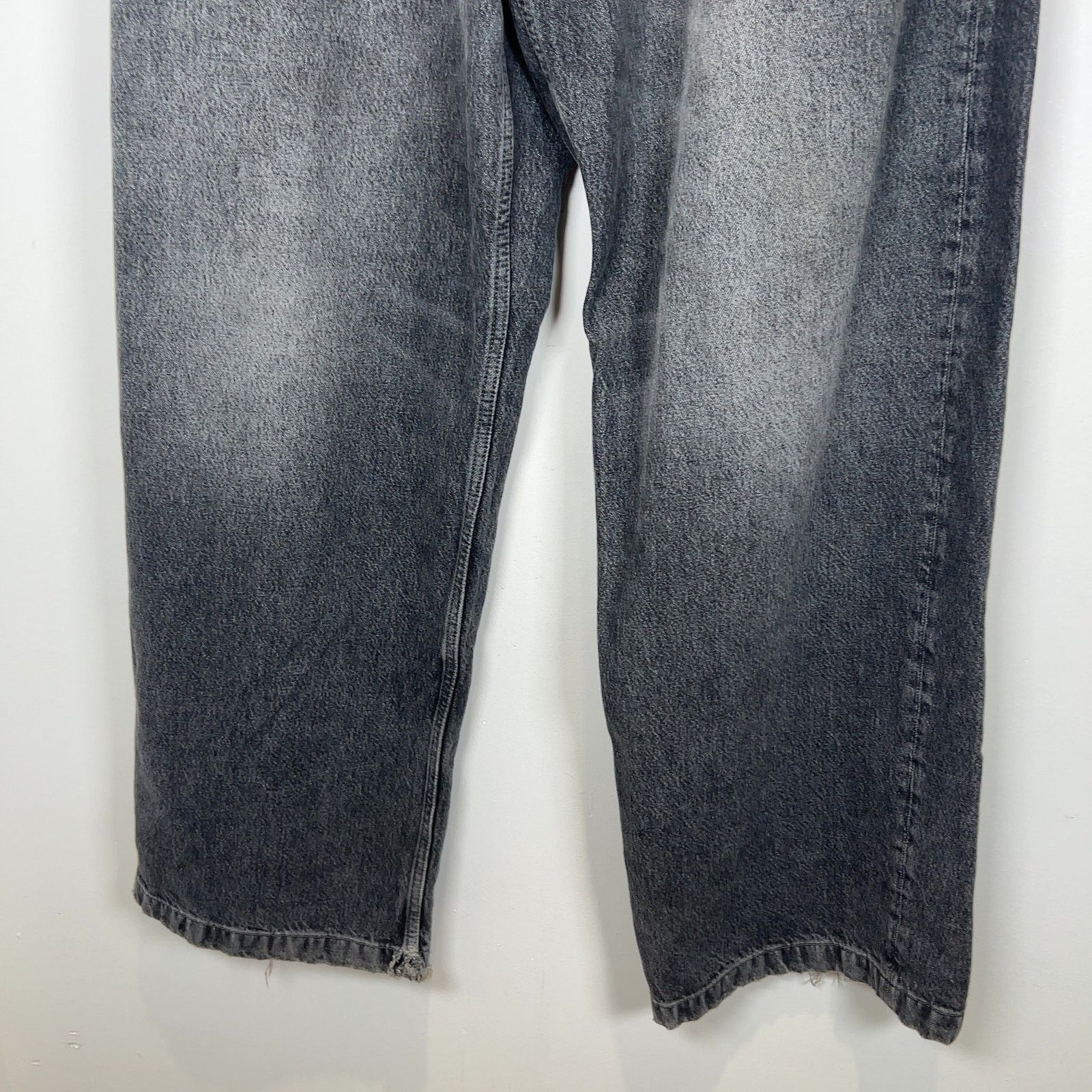 Acne Studios Acne Studios 1989 Ash Black Wide Leg Jeans Size US 32 / EU 48 - 3 Thumbnail