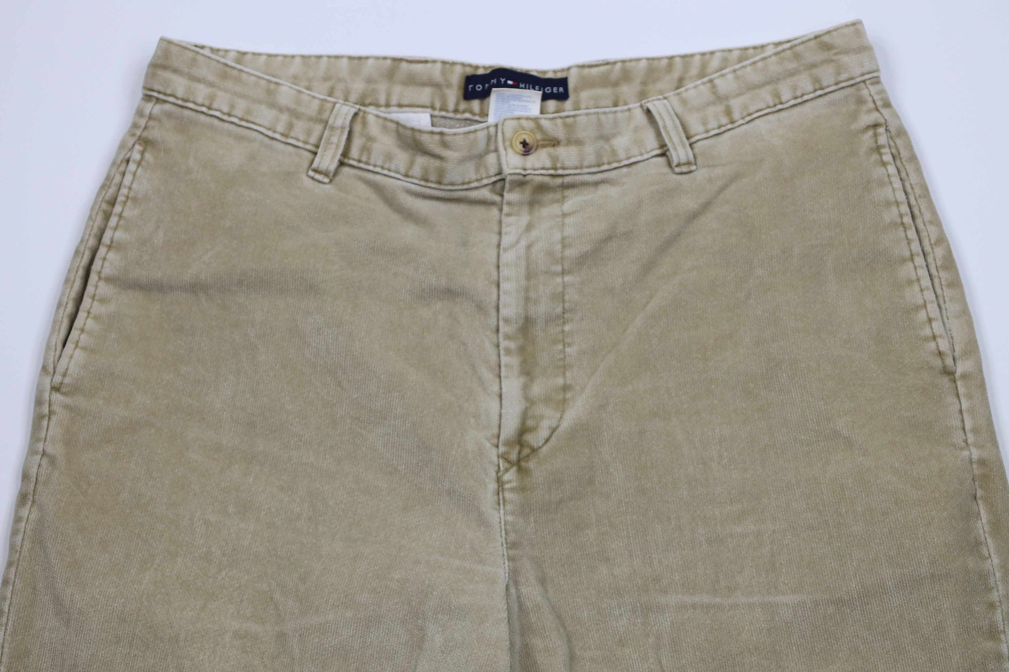 Tommy Hilfiger Vintage 90s Tommy Hilfiger Wide Leg Corduroy Chino Pants Size US 36 / EU 52 - 2 Thumbnail
