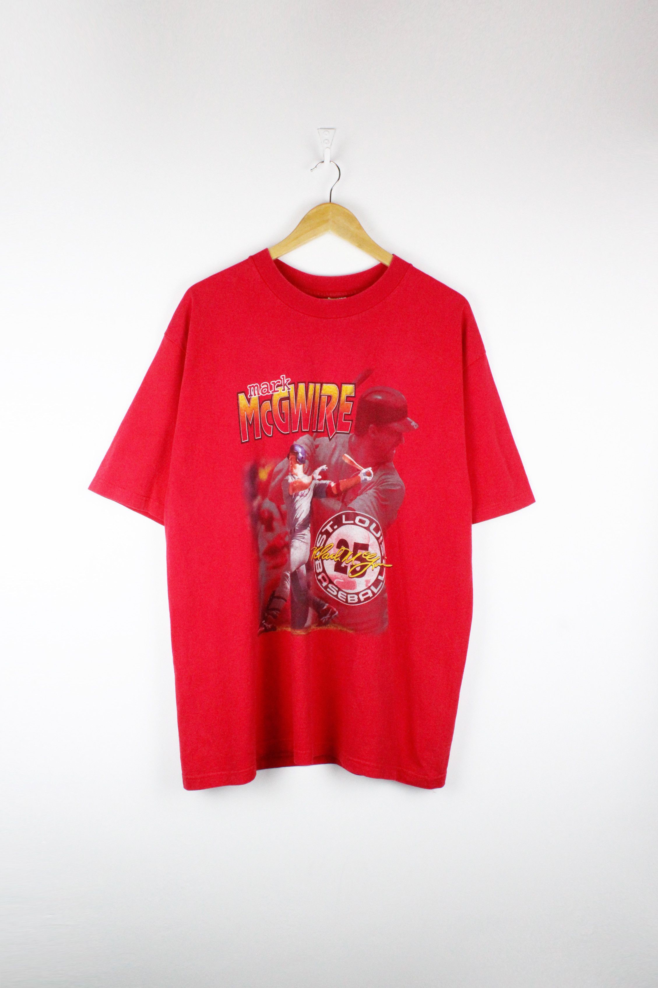Japanese Brand × Vintage Vintage St. Louis Baseball Mark McGwire Graphic T-shirt Size US XL / EU 56 / 4 - 1 Thumbnail