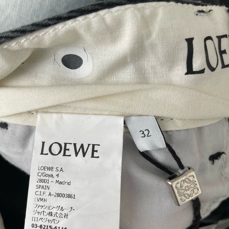 Loewe LOEWE Black water-washed straight jeans Size 42" / US 20 - 5 Thumbnail